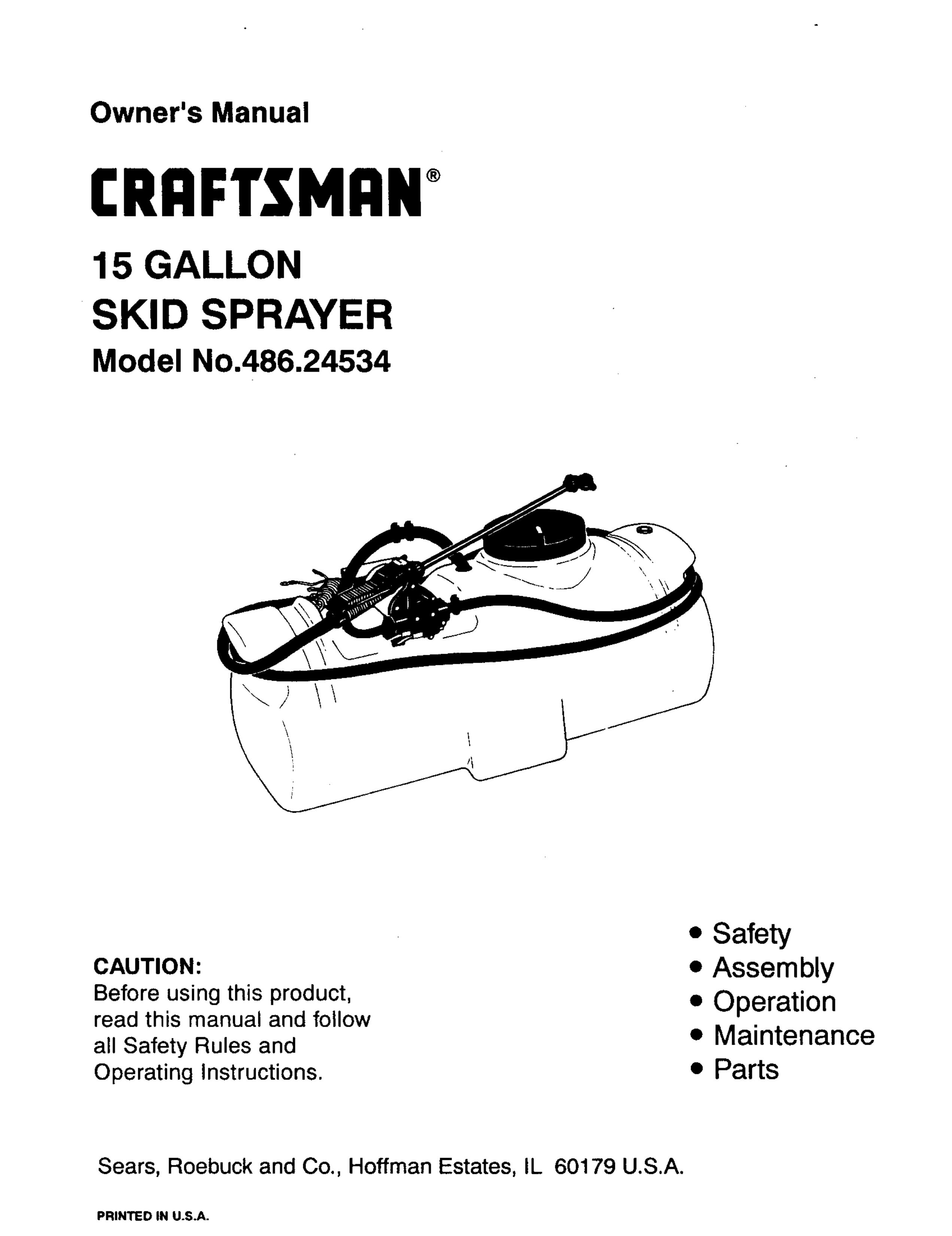 Craftsman 486.24534 Sprinkler User Manual