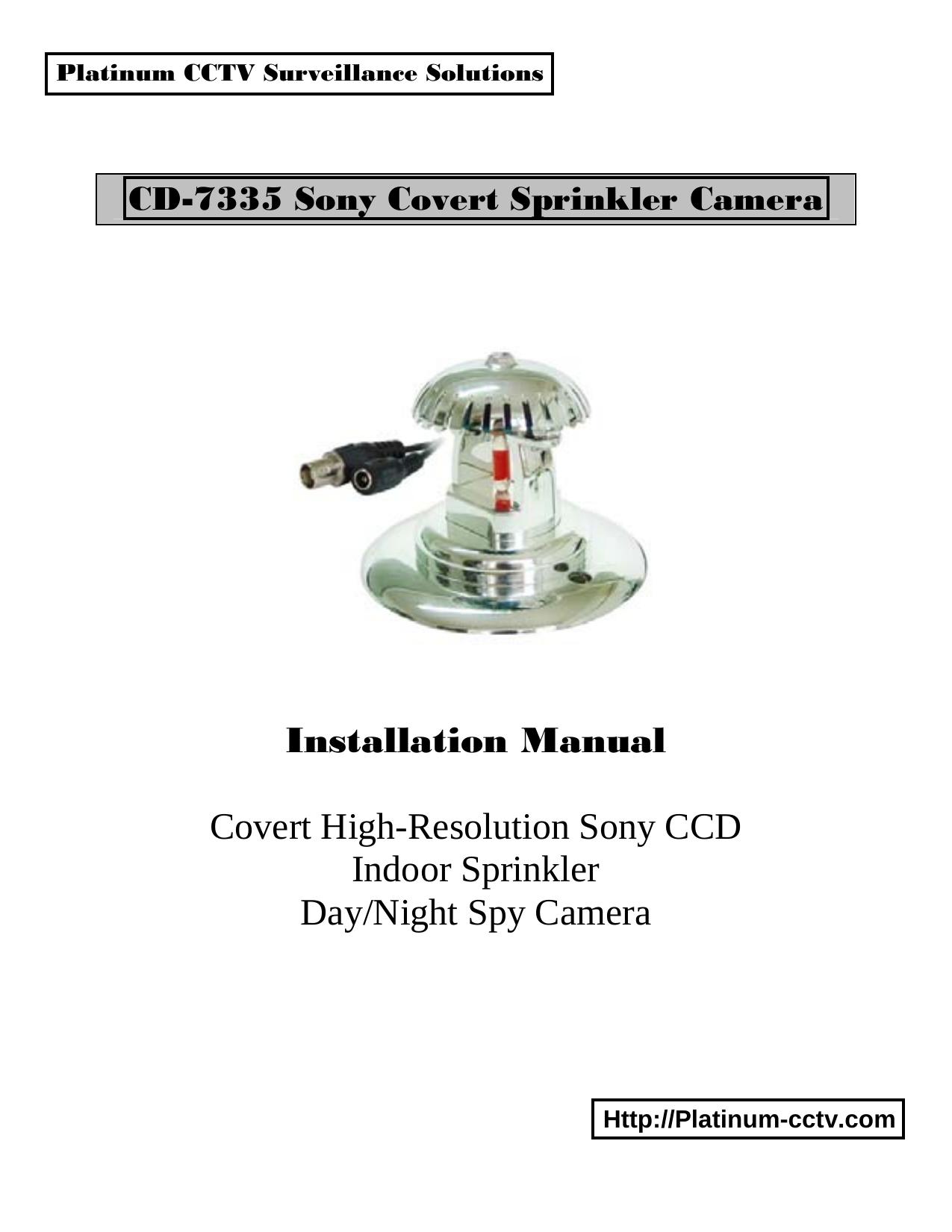 Sony CD-7335 Sprinkler User Manual