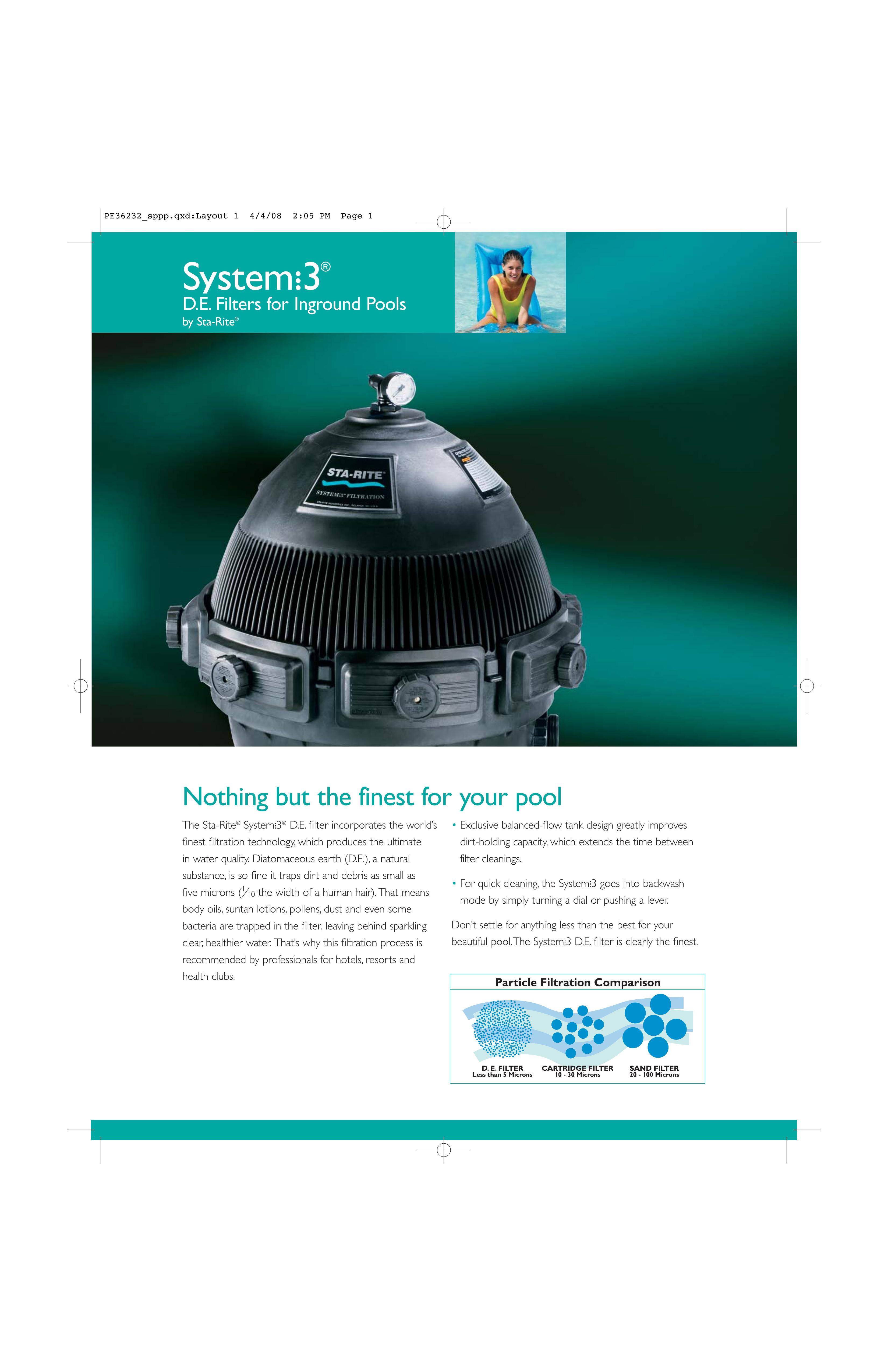 Pentair P1-717 Swimming Pool Filter User Manual