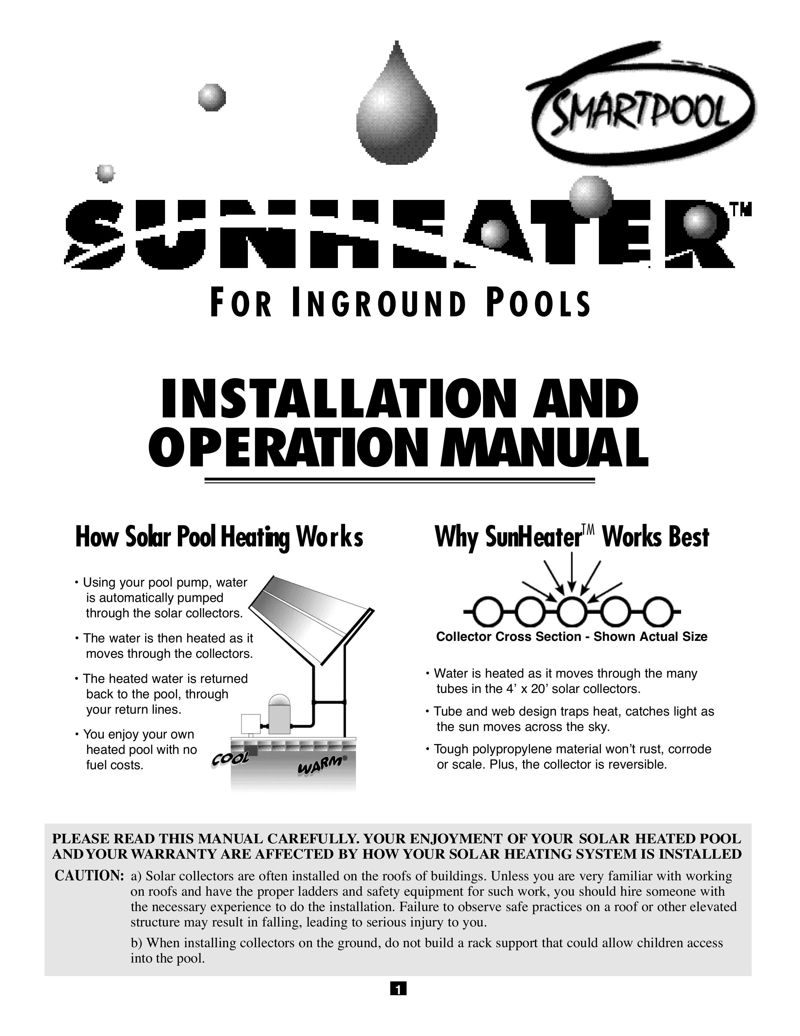 SmartPool Inc S411 Swimming Pool Heater User Manual