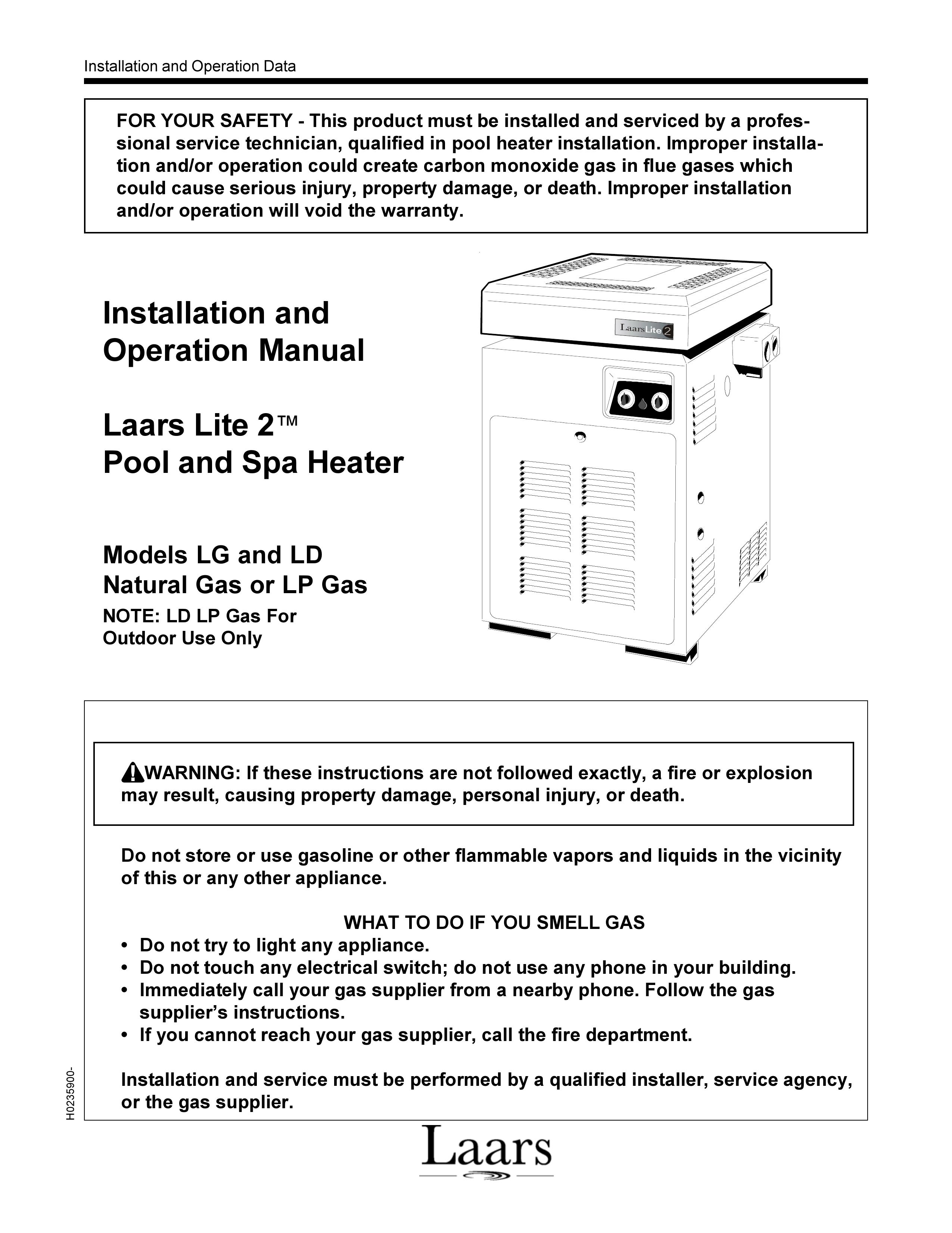 Waterpik Technologies LD Swimming Pool Heater User Manual