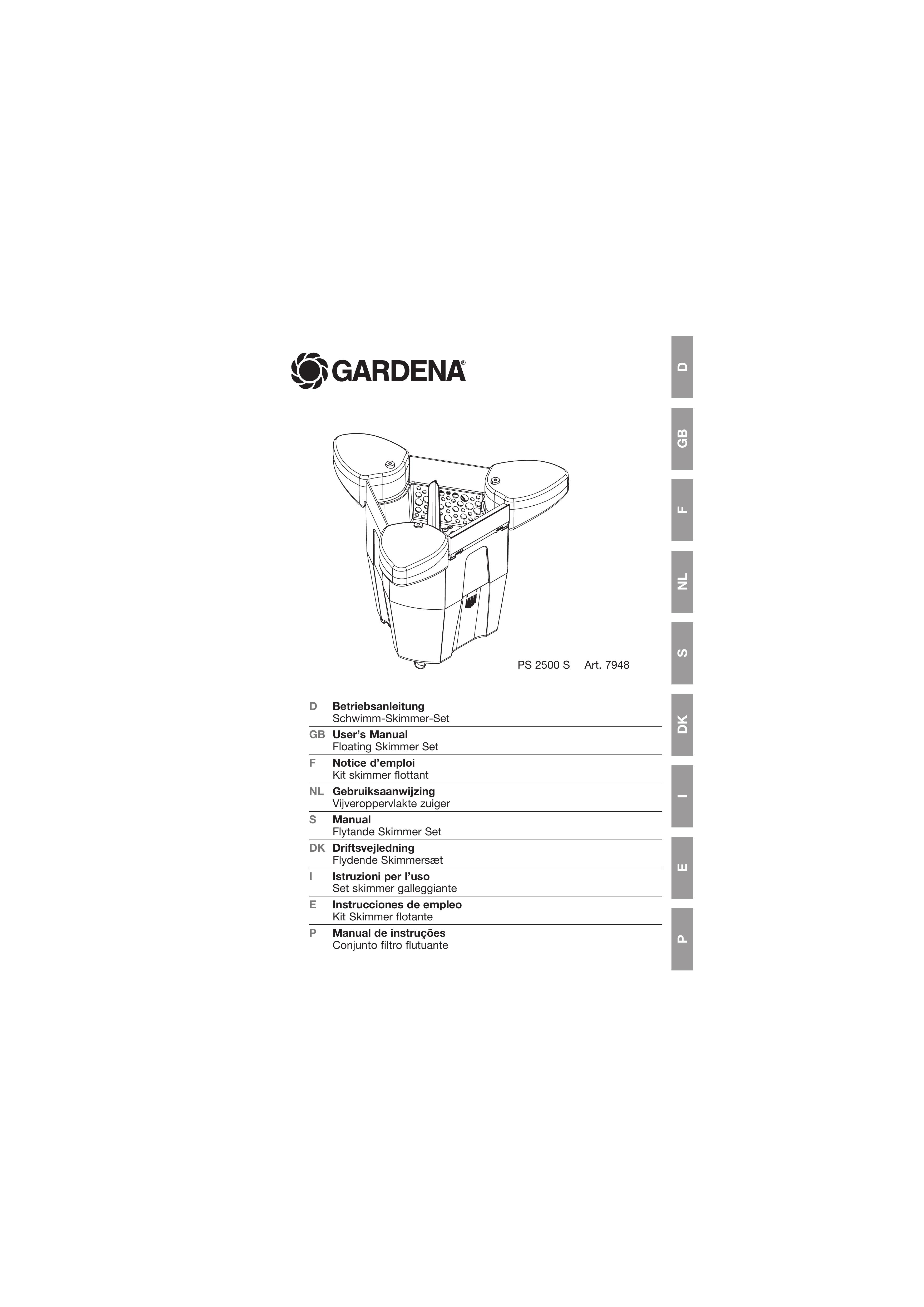 Gardena PS 2500 S Swimming Pool Vacuum User Manual