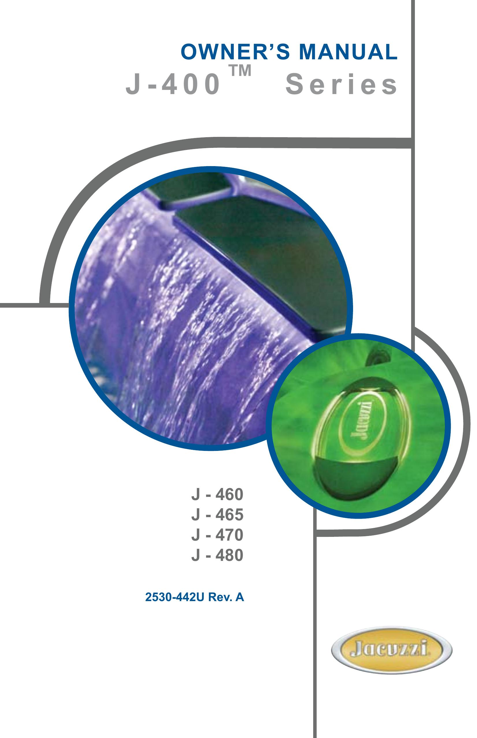 Jacuzzi J - 465 Swimming Pool Vacuum User Manual