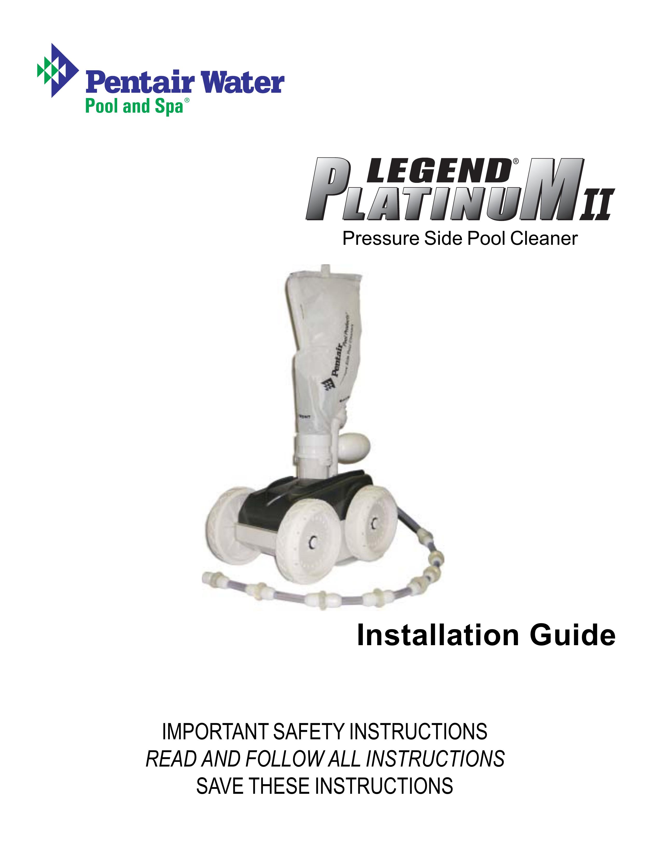 Pentair Platinum II Swimming Pool Vacuum User Manual