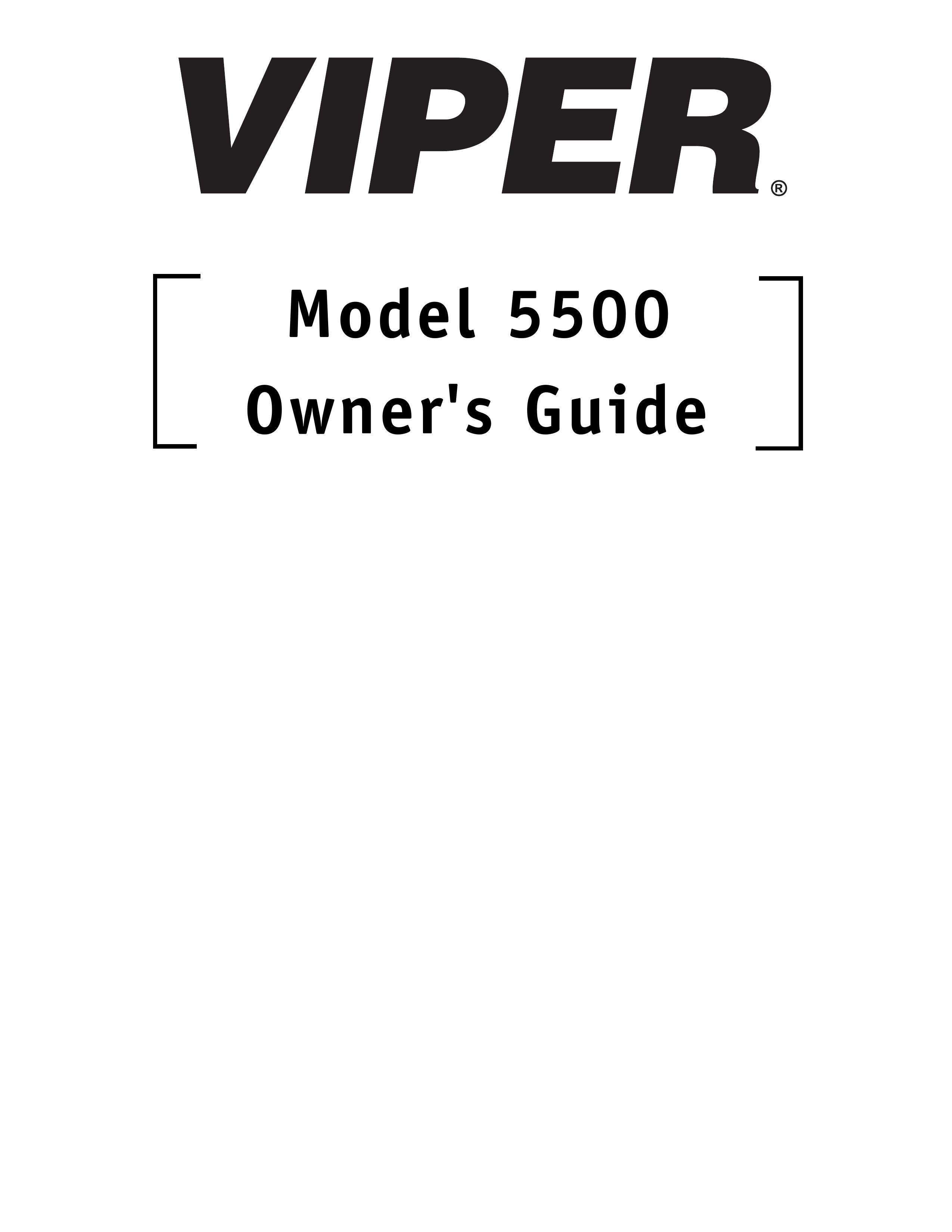 Viper 5500 Swimming Pool Vacuum User Manual