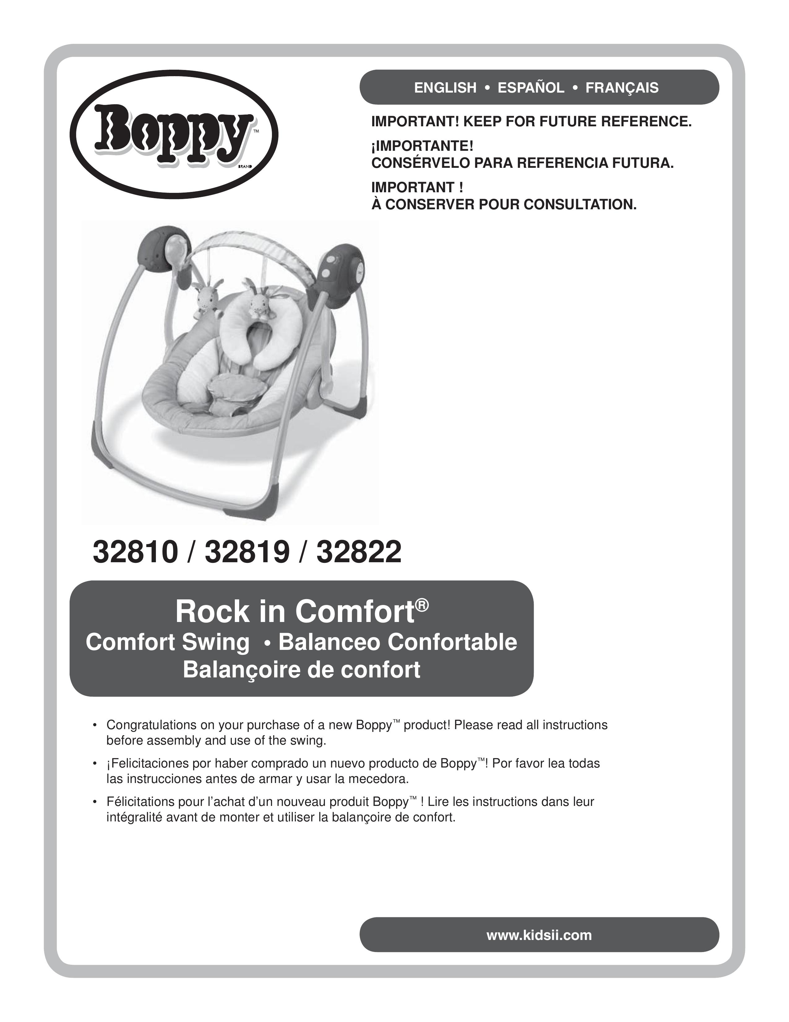 Boppy 32822 Swing Sets User Manual