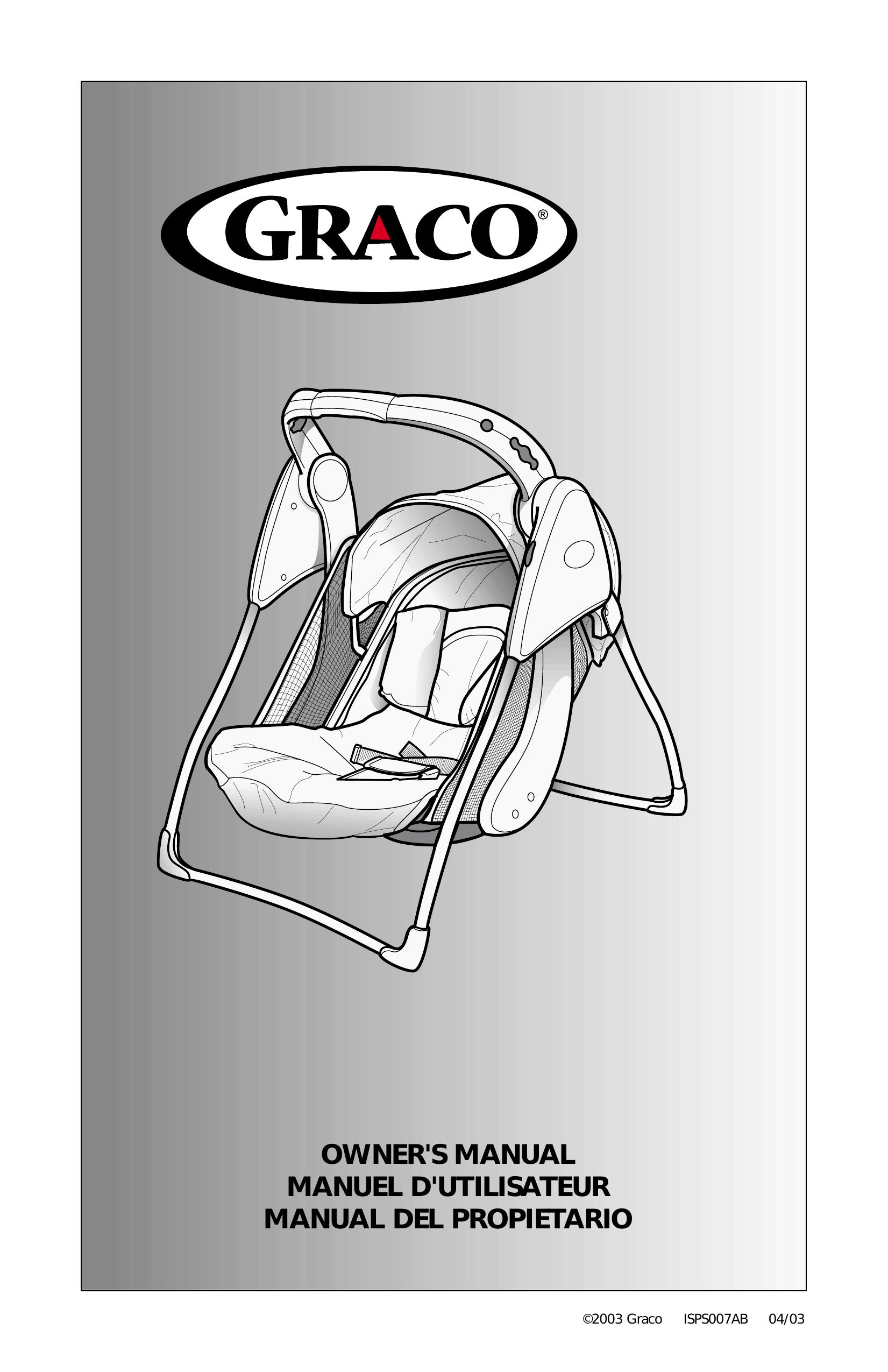 Graco Type 1850 Swing Sets User Manual