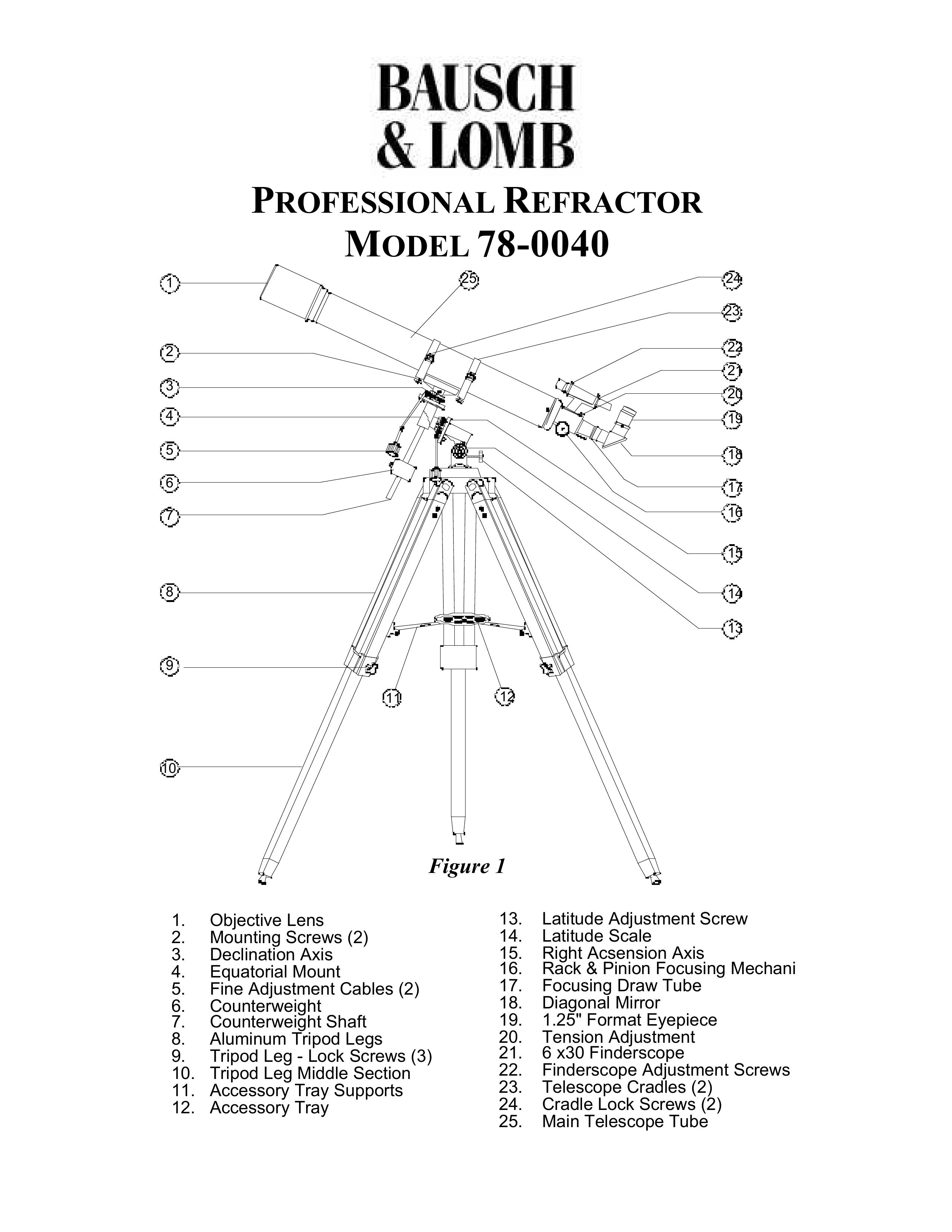 Bausch & Lomb 78-0040 Telescope User Manual