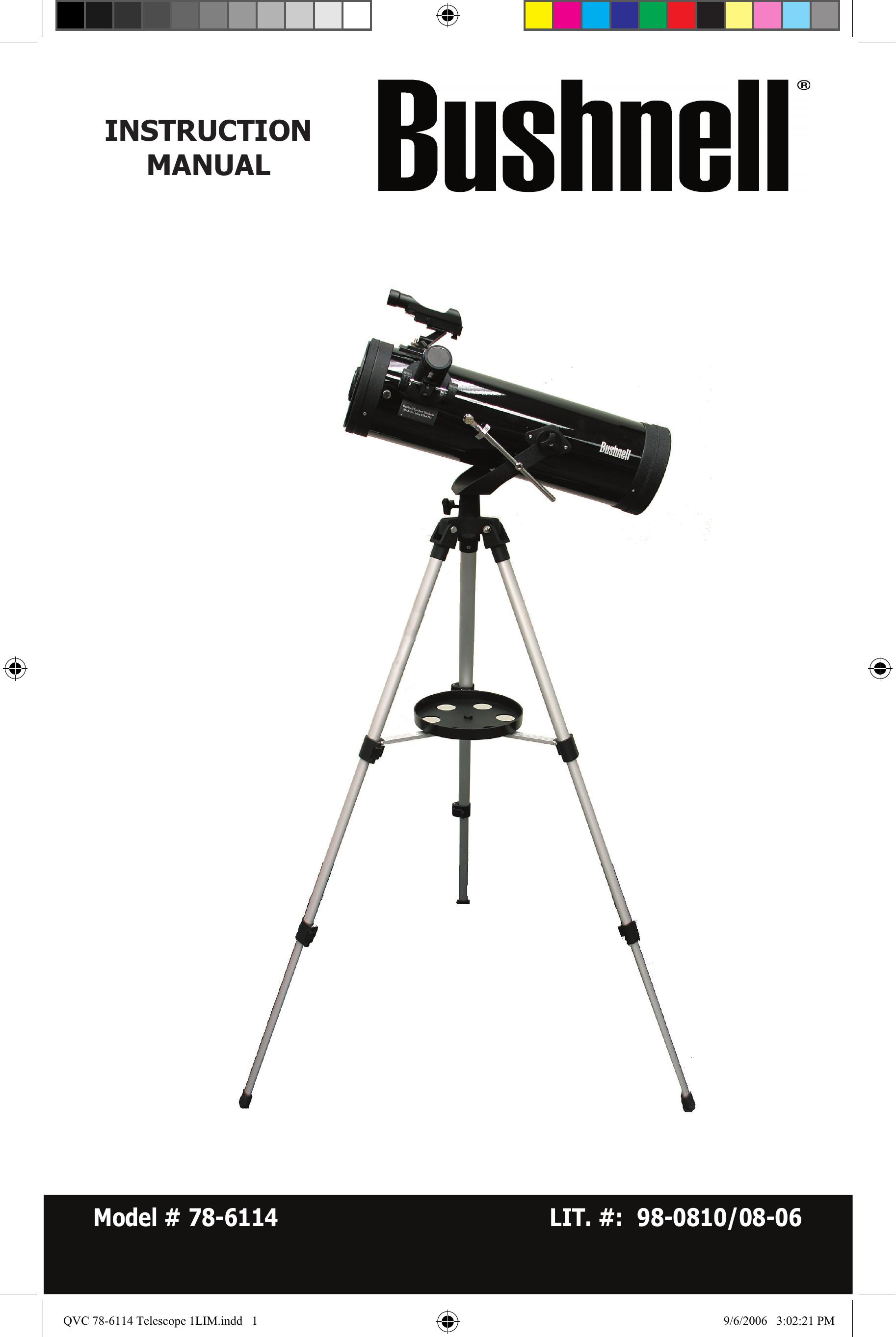 Bushnell 78-6114 Telescope User Manual