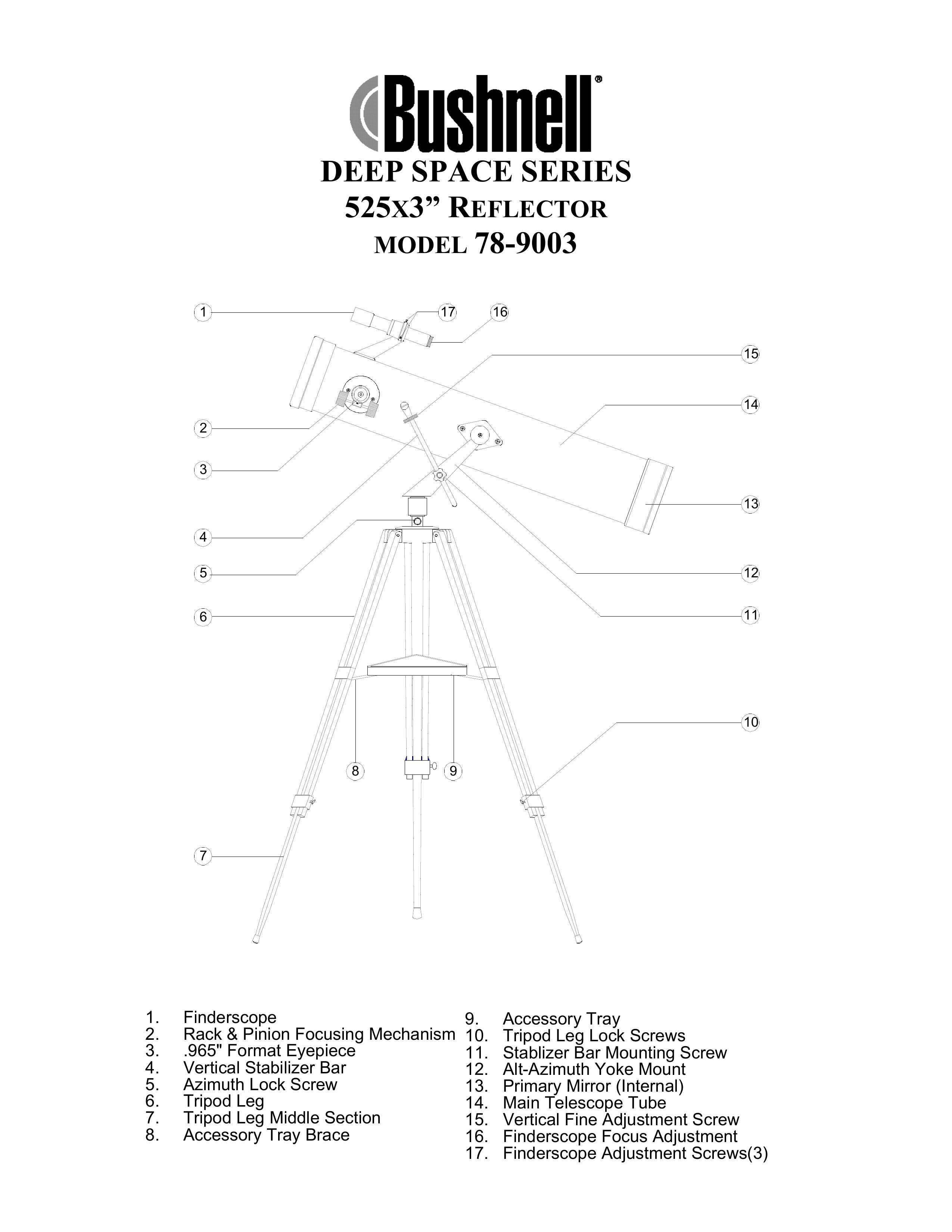 Bushnell 78-9003 Telescope User Manual