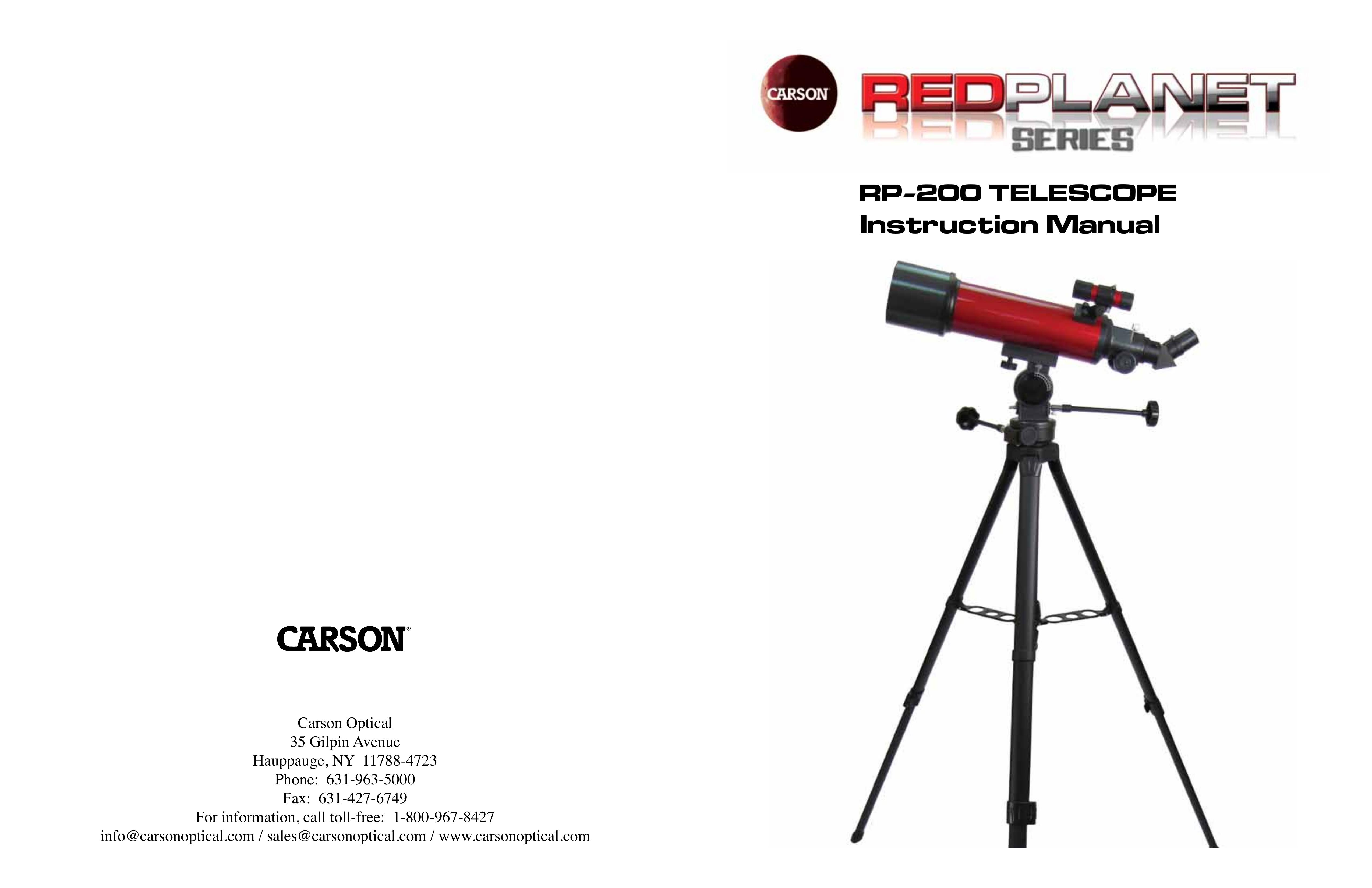 Carson Optical RP-200 Telescope User Manual