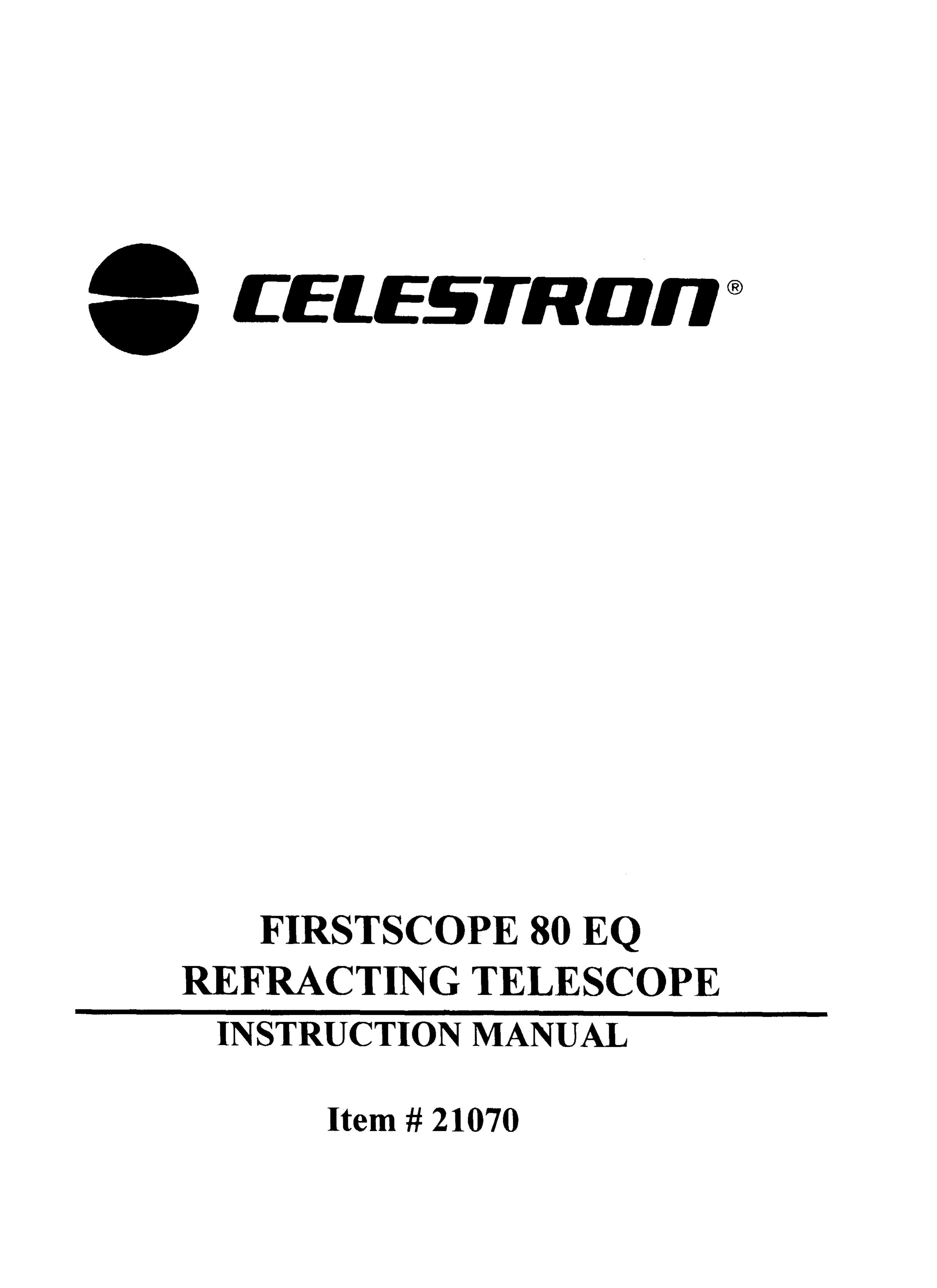 Celestron 21070 Telescope User Manual