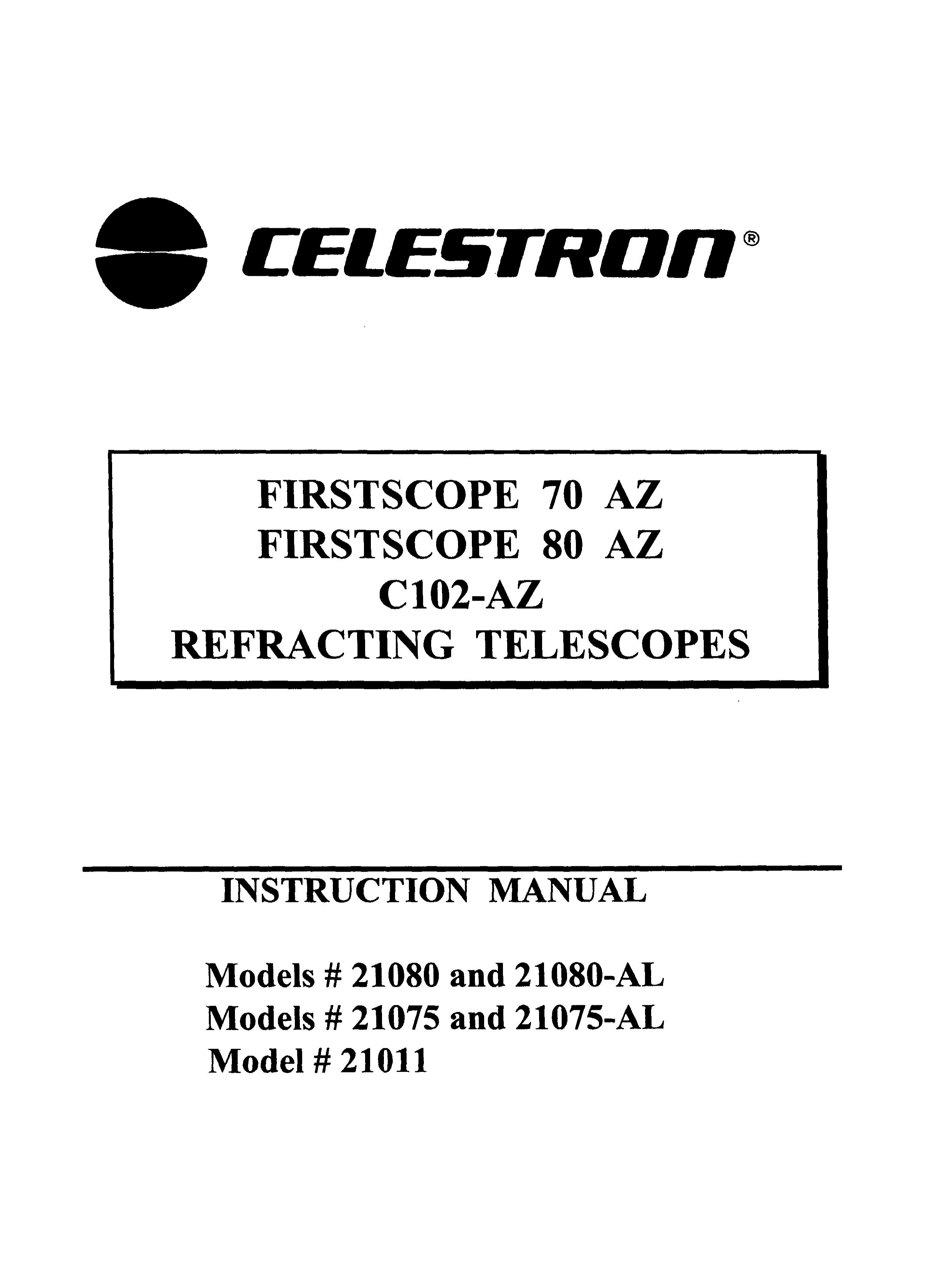 Celestron 21080 Telescope User Manual