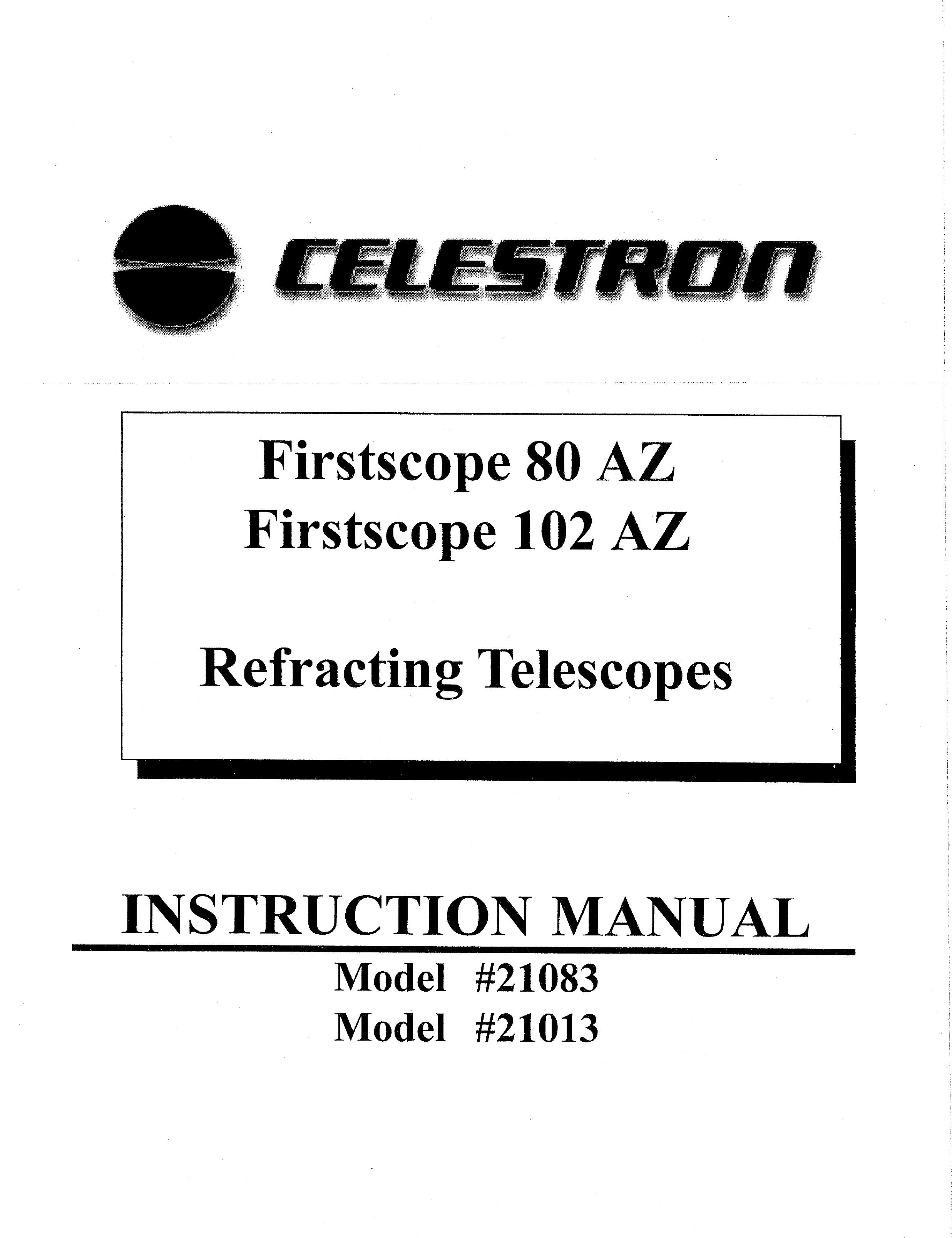 Celestron 21083 Telescope User Manual