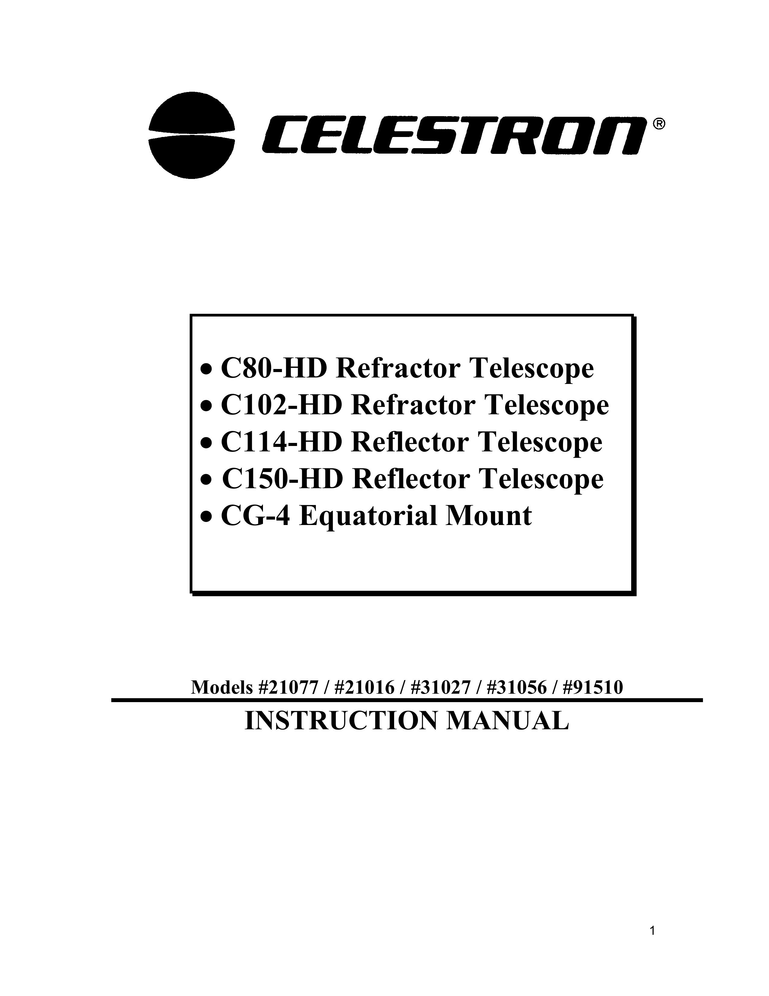 Celestron 31027 Telescope User Manual