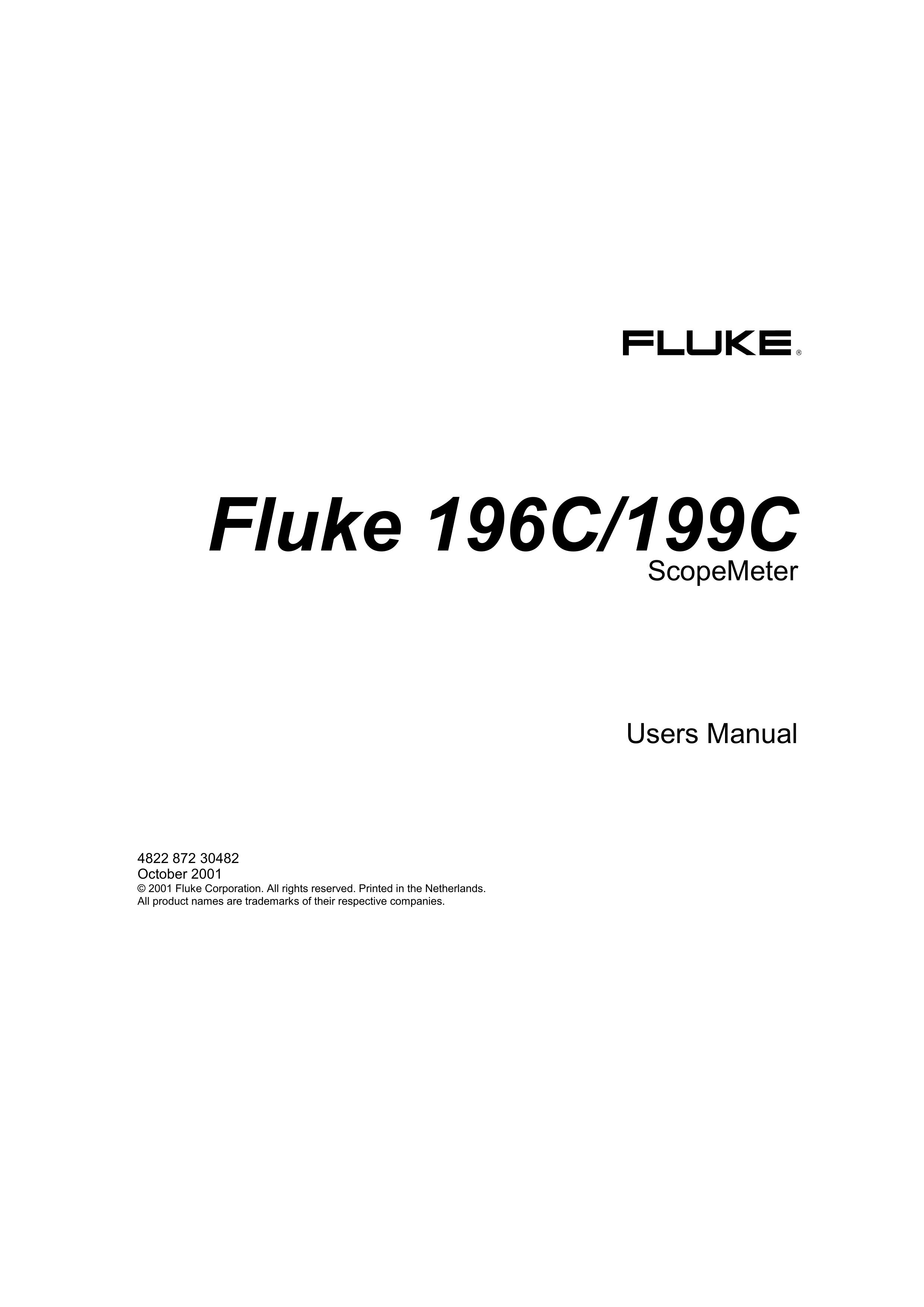 Fluke 196C Telescope User Manual