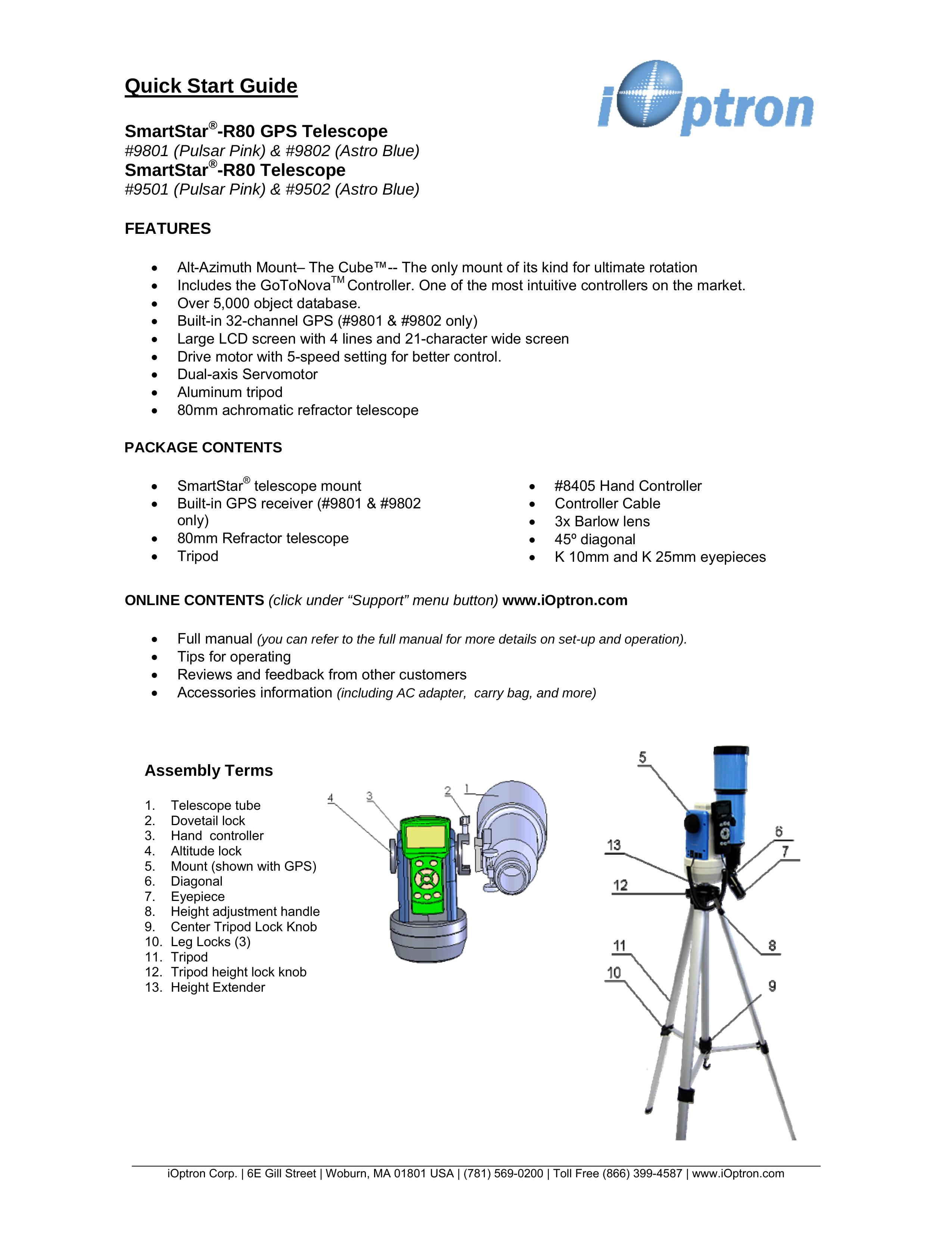 iOptron 9501 Telescope User Manual