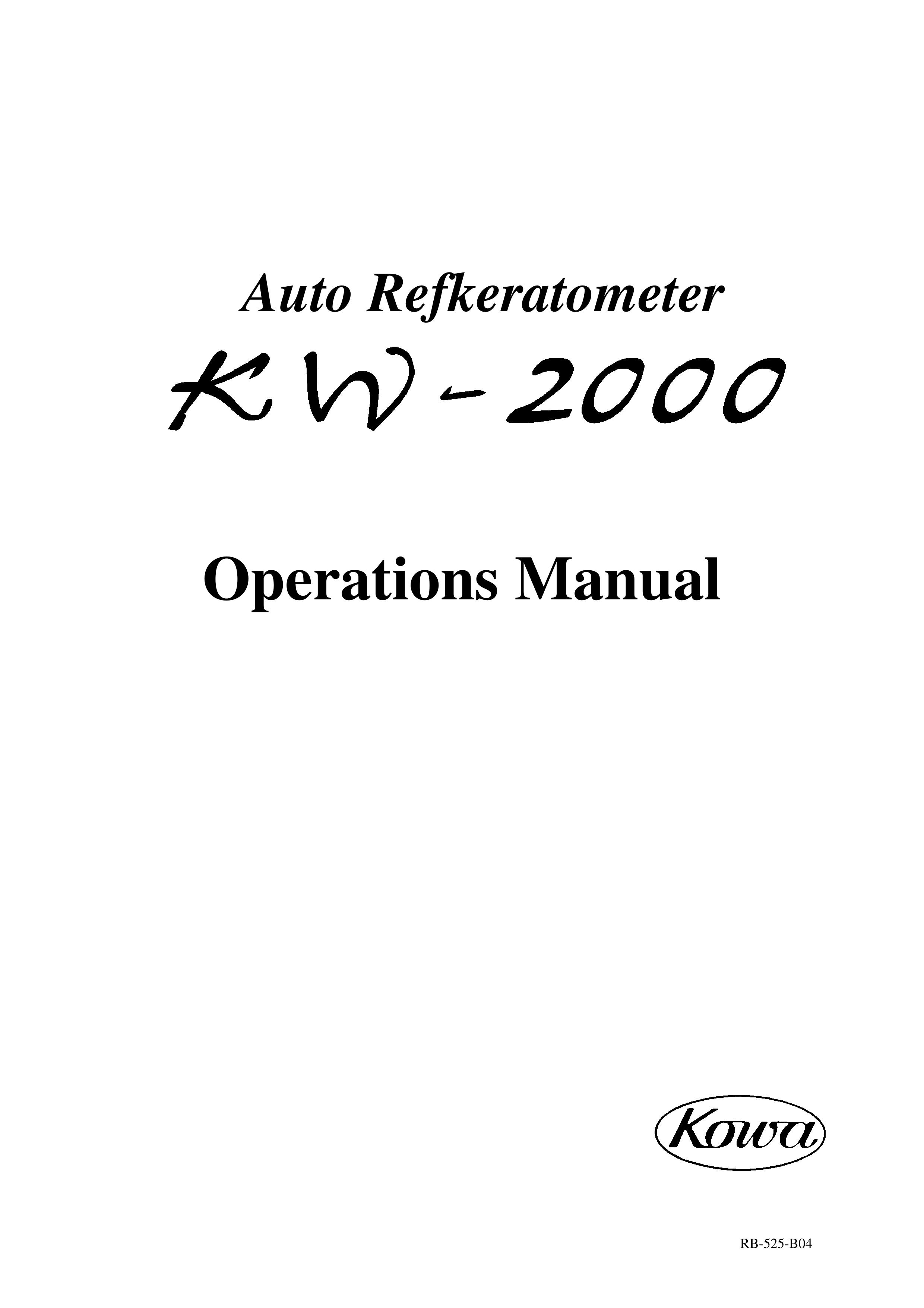 Kowa RB-525-B04 Telescope User Manual