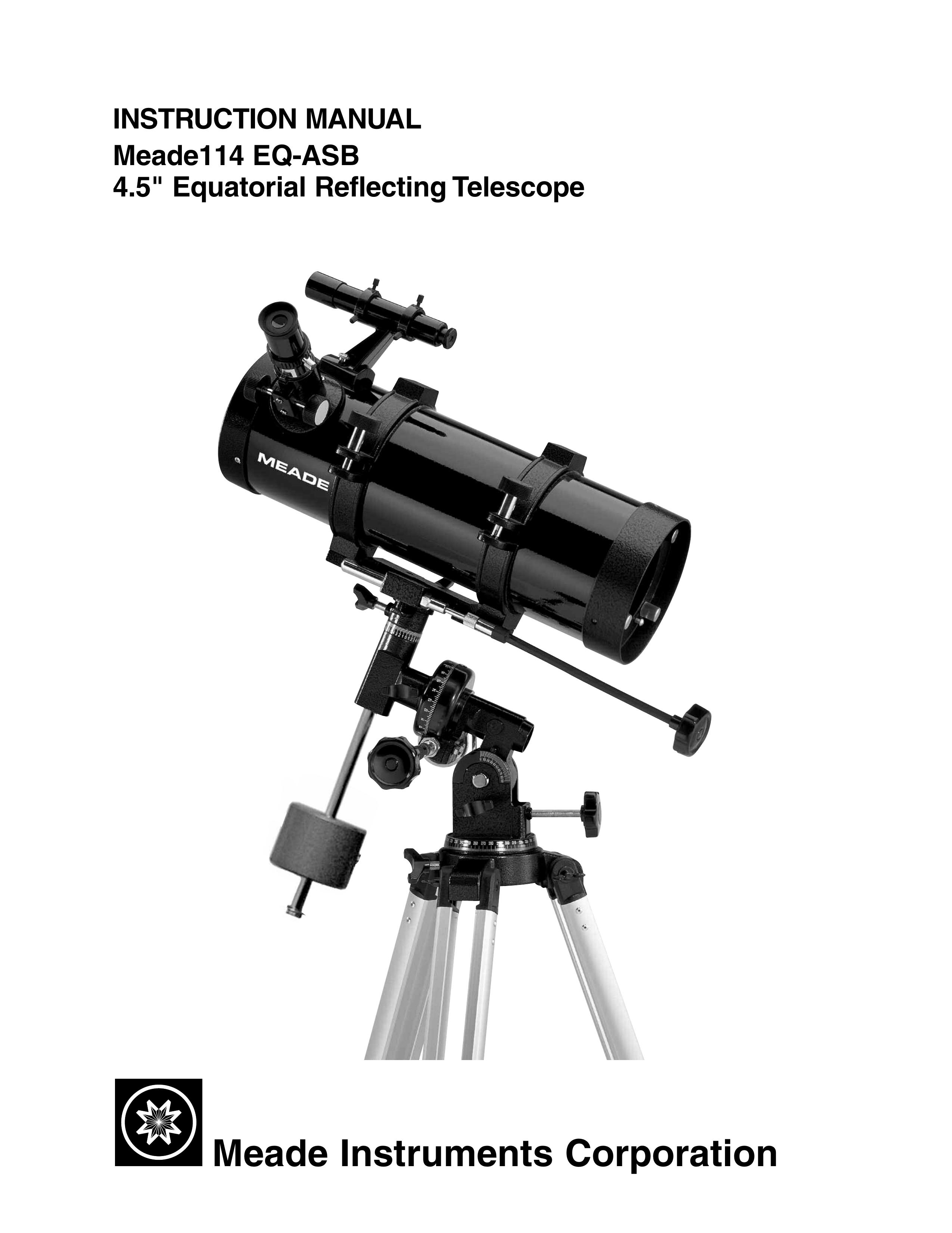 Meade 114 EQ-ASB Telescope User Manual