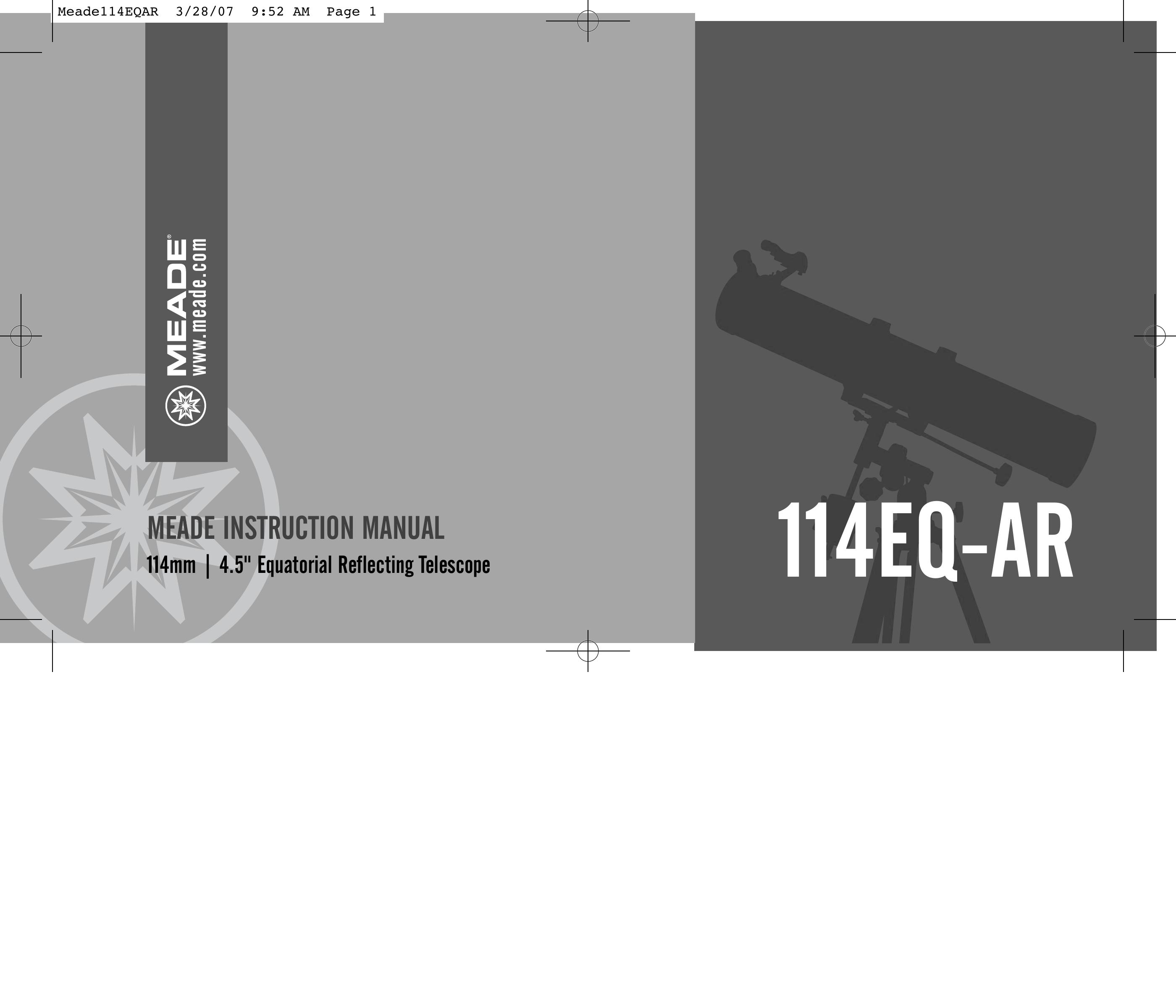 Meade 114EQ-AR Telescope User Manual