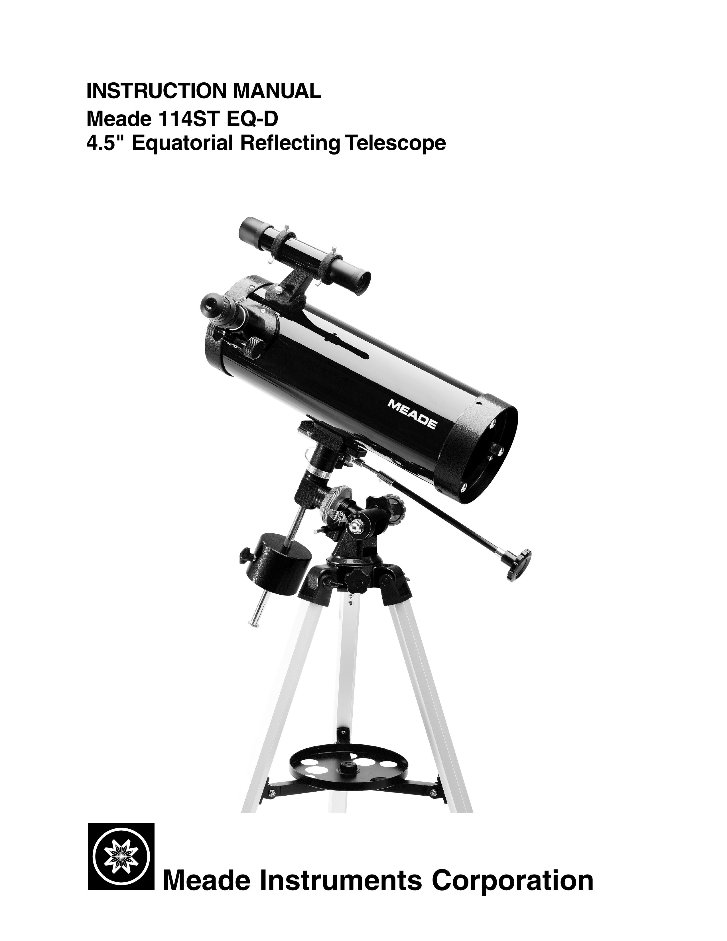 Meade 114ST EQ-D Telescope User Manual