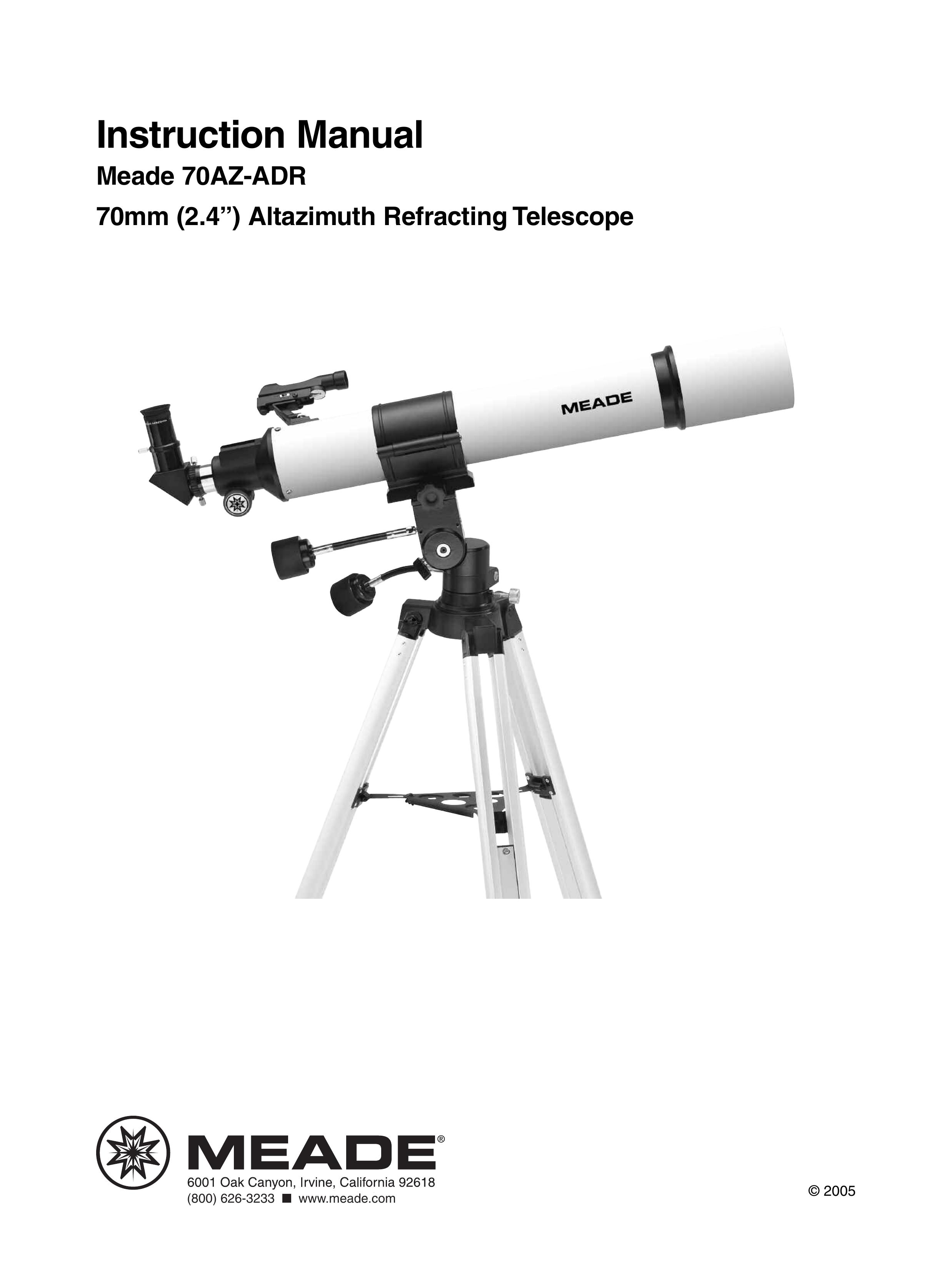 Meade 70AZ-ADR Telescope User Manual