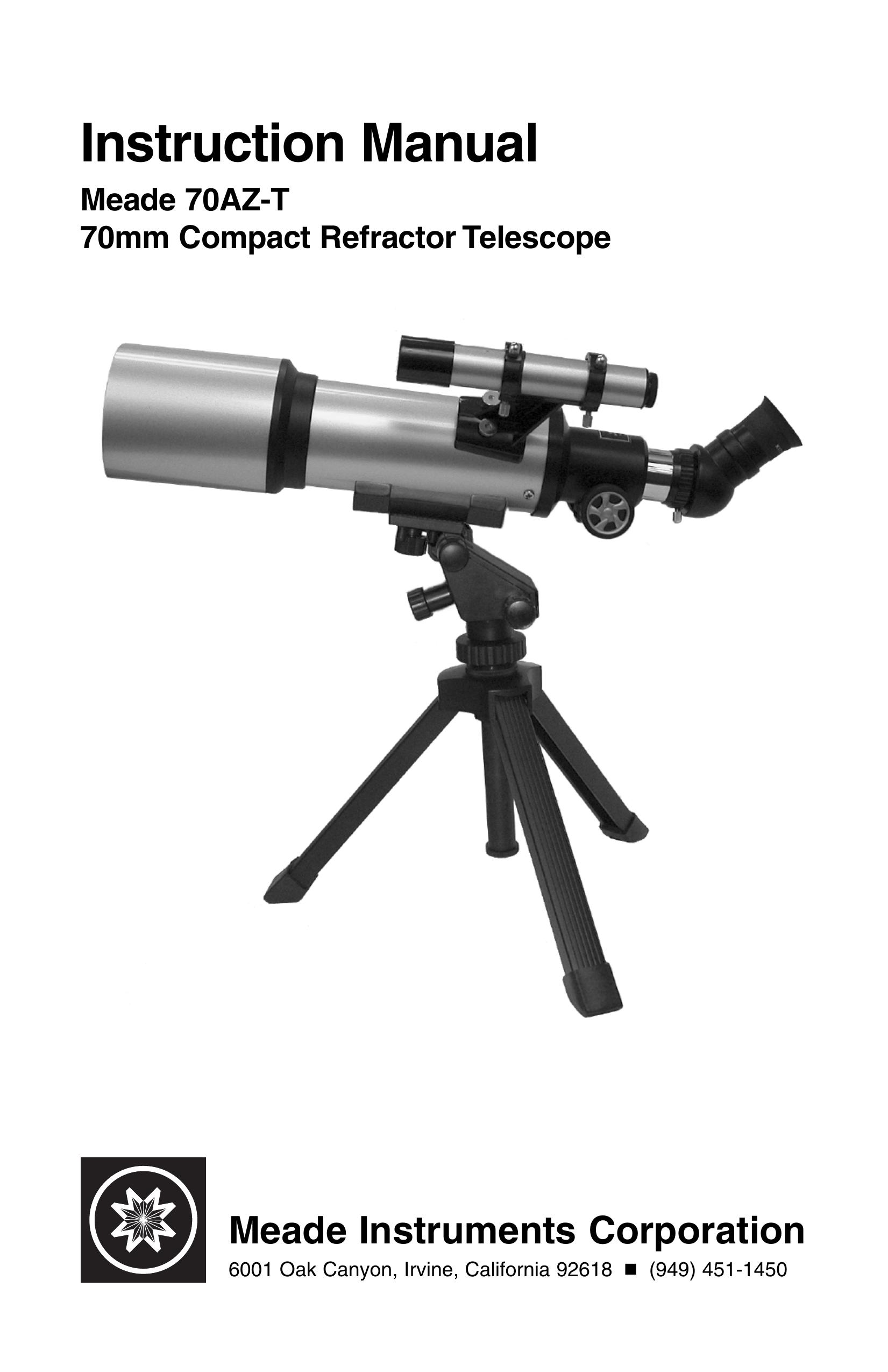 Meade 70AZ-T Telescope User Manual