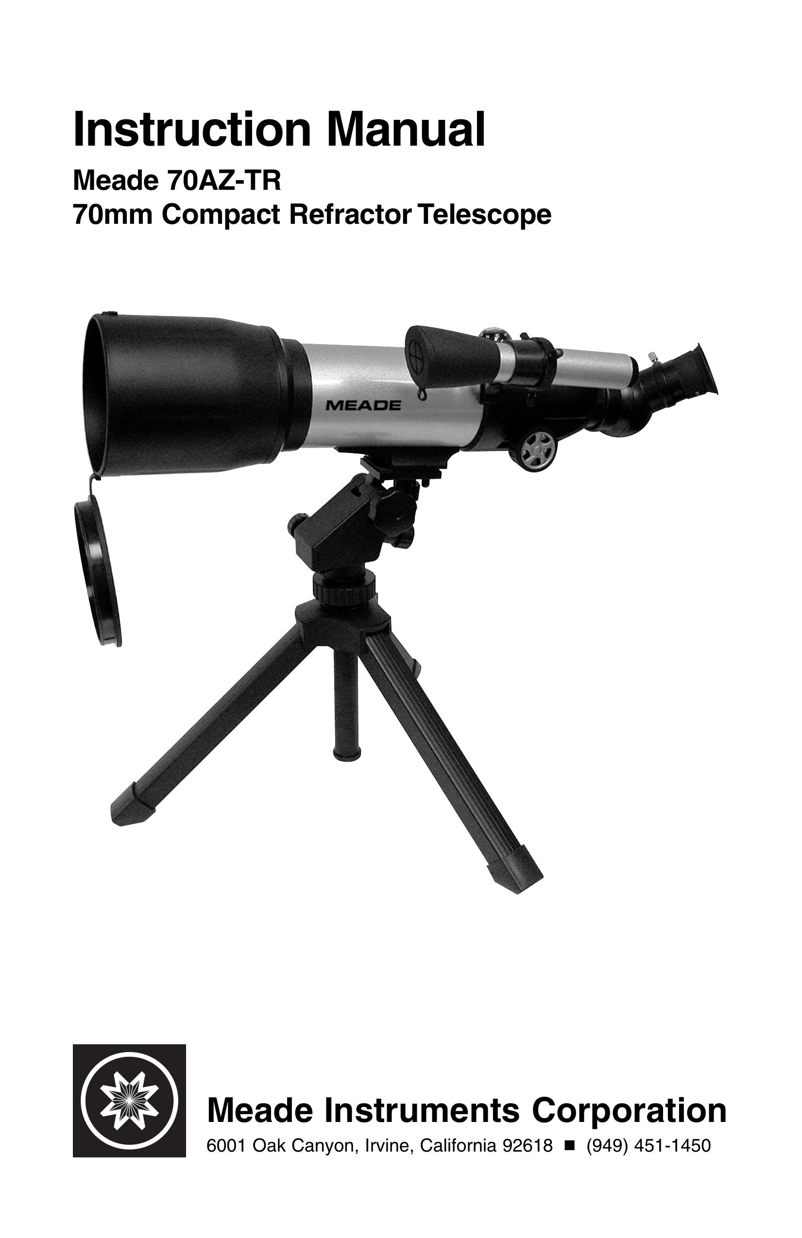 Meade 70AZ-TR Telescope User Manual