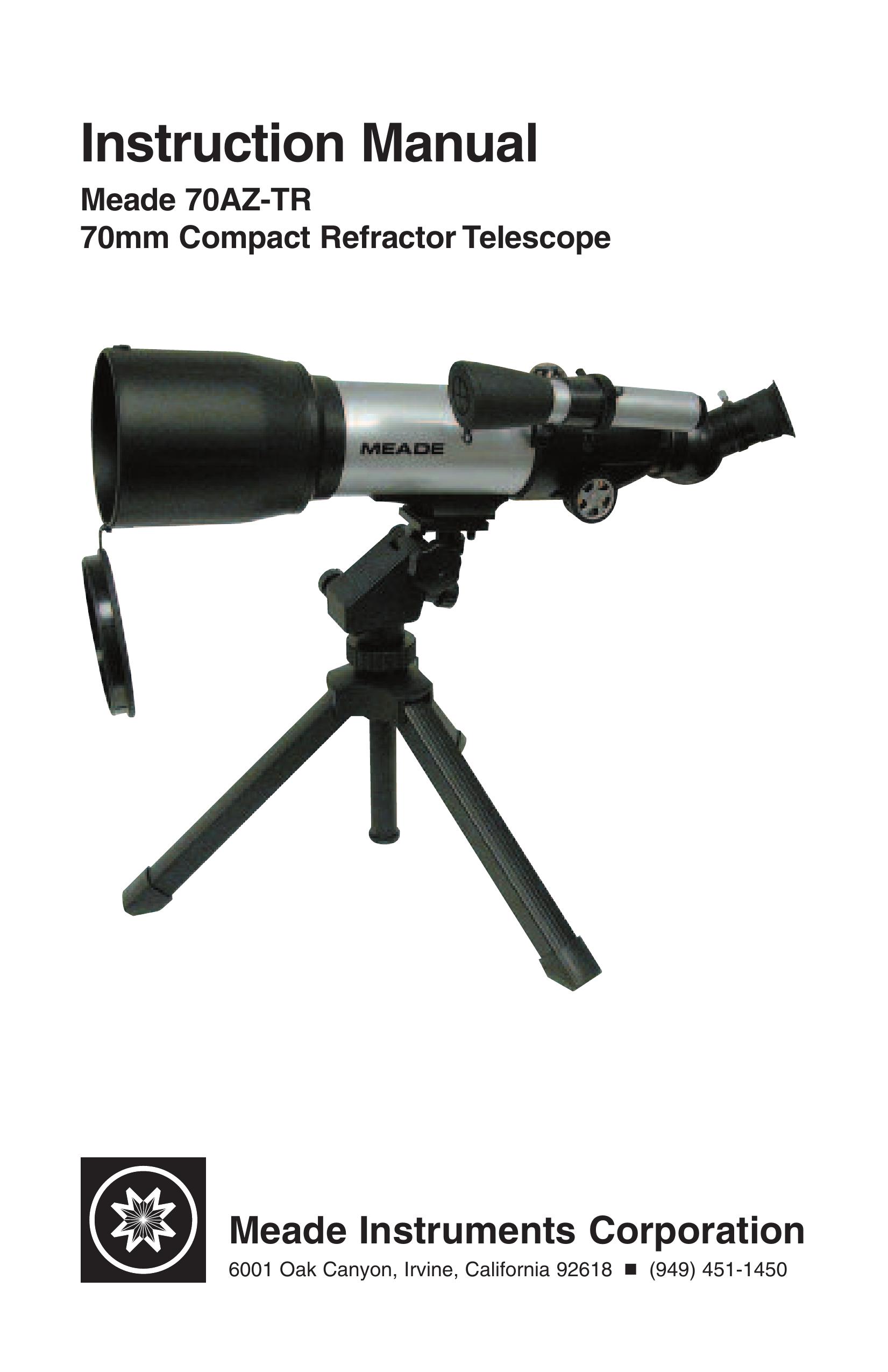Meade 70AZ-TR Telescope User Manual