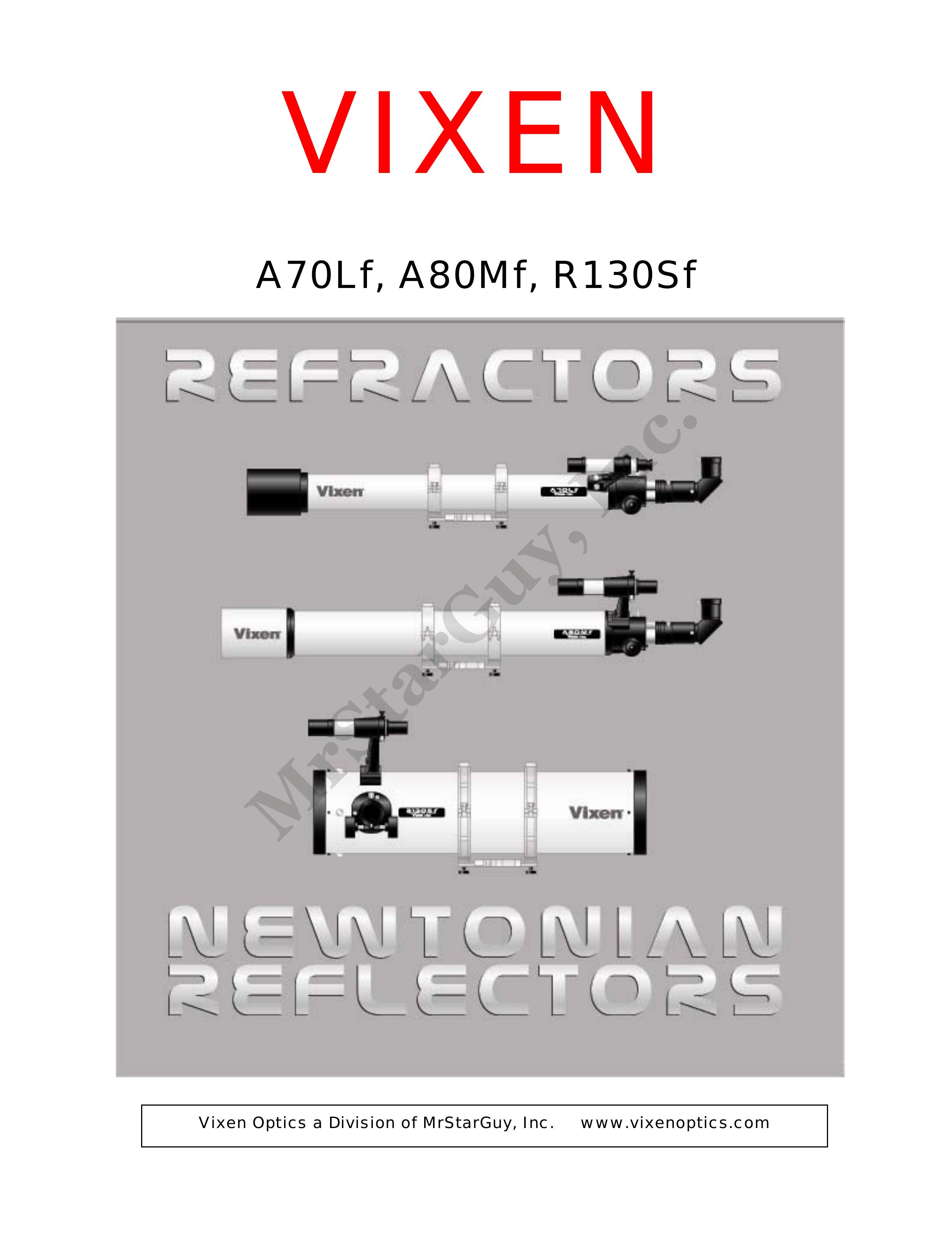 Vixen A80MF Telescope User Manual