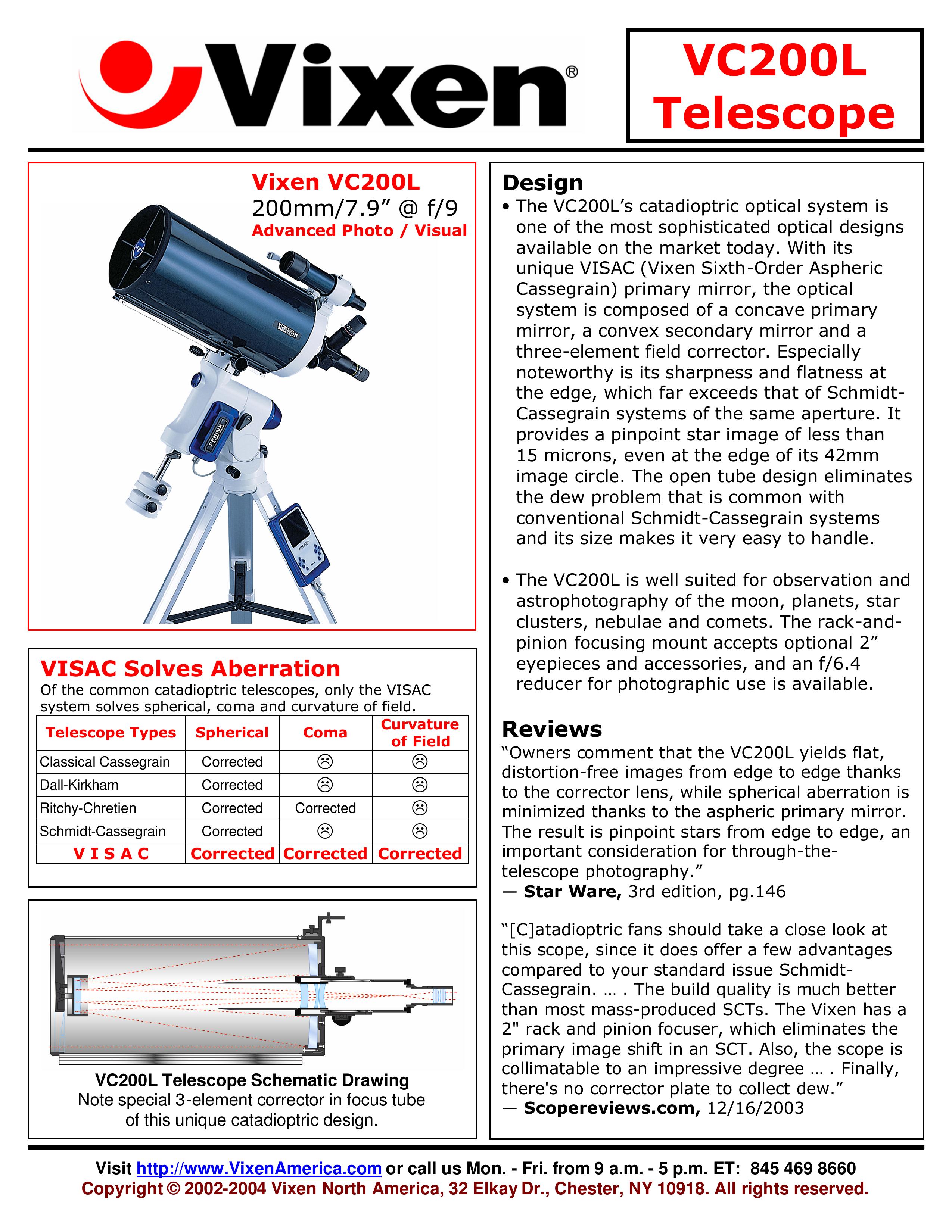 Vixen VC200L Telescope User Manual