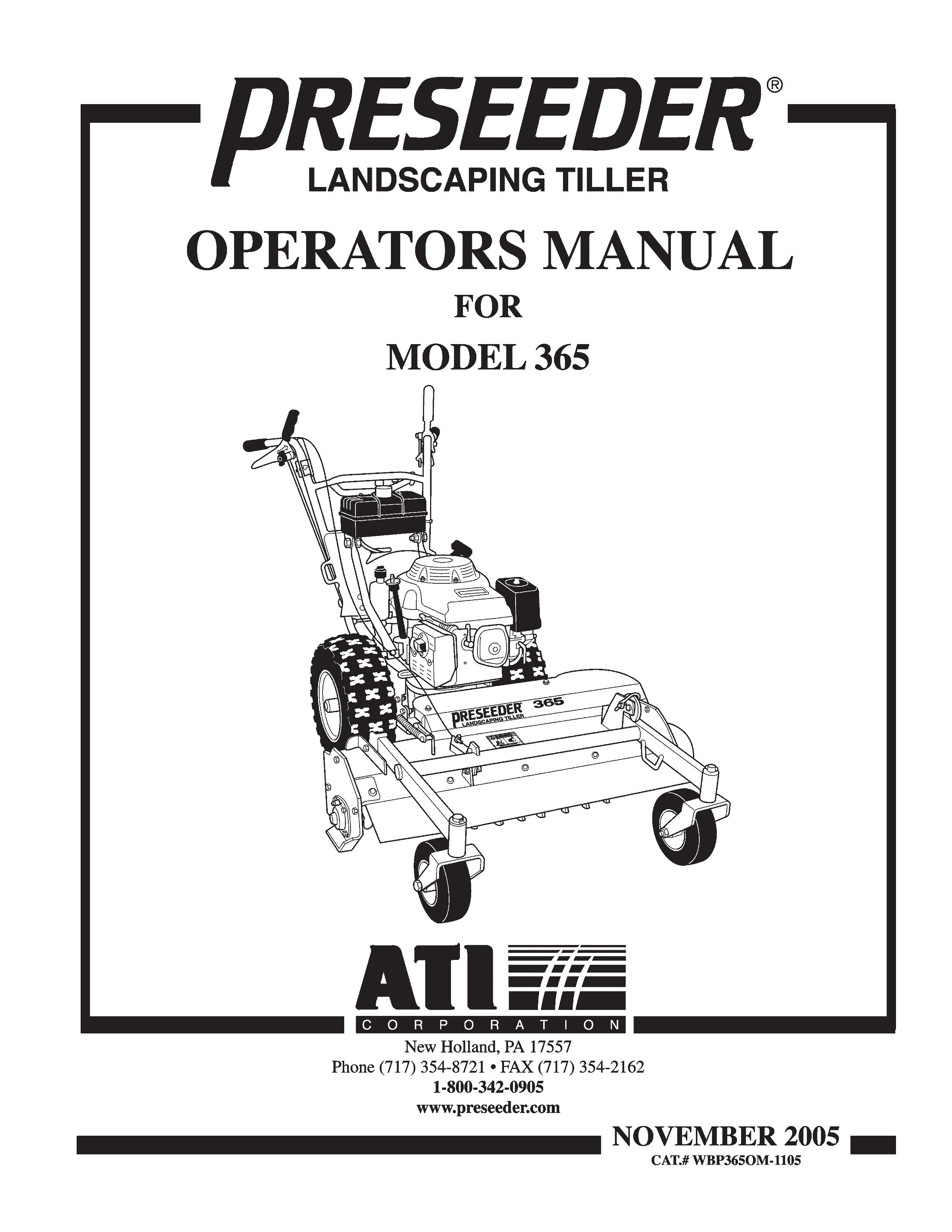 ATI Technologies 365 Tiller User Manual