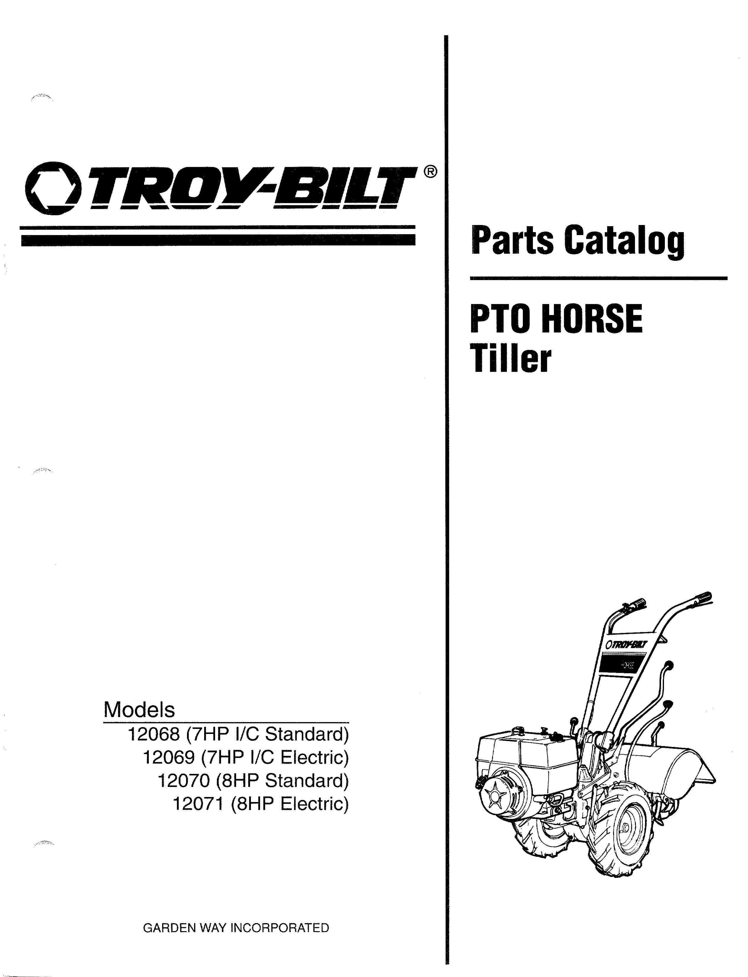 Bolens 12068 Tiller User Manual