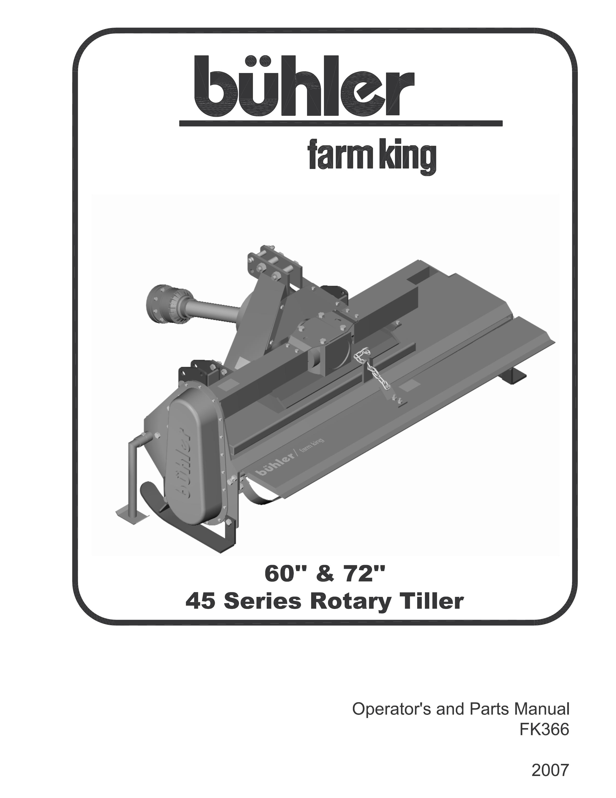Buhler FK366 Tiller User Manual