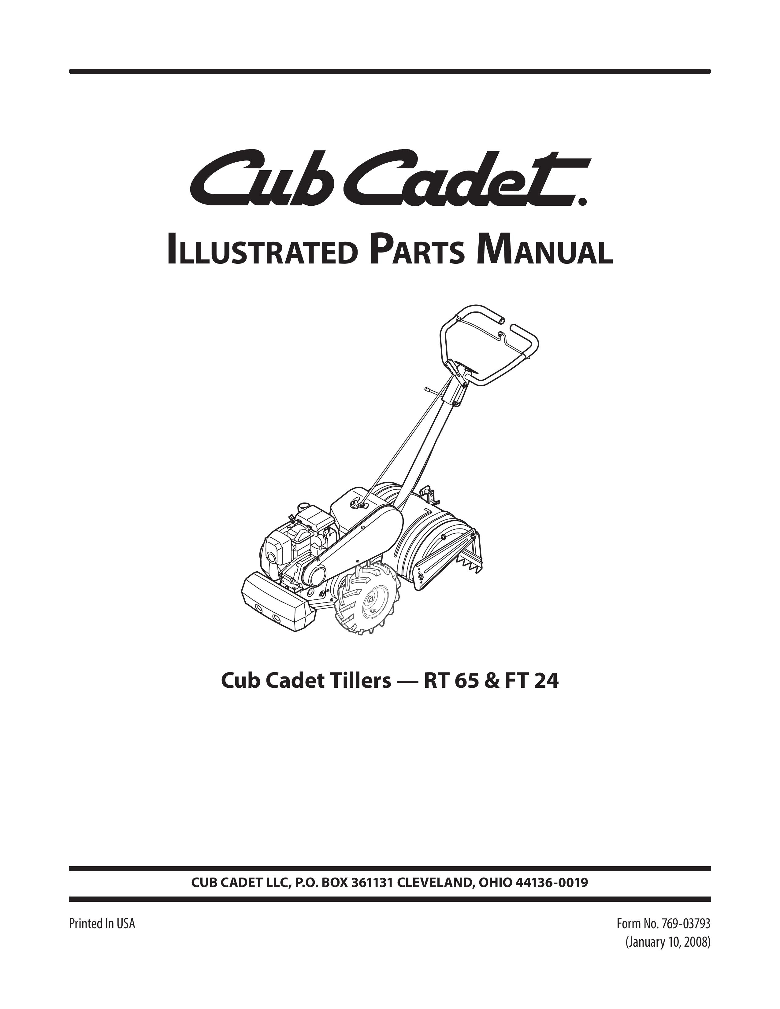Cub Cadet FT 24 Tiller User Manual