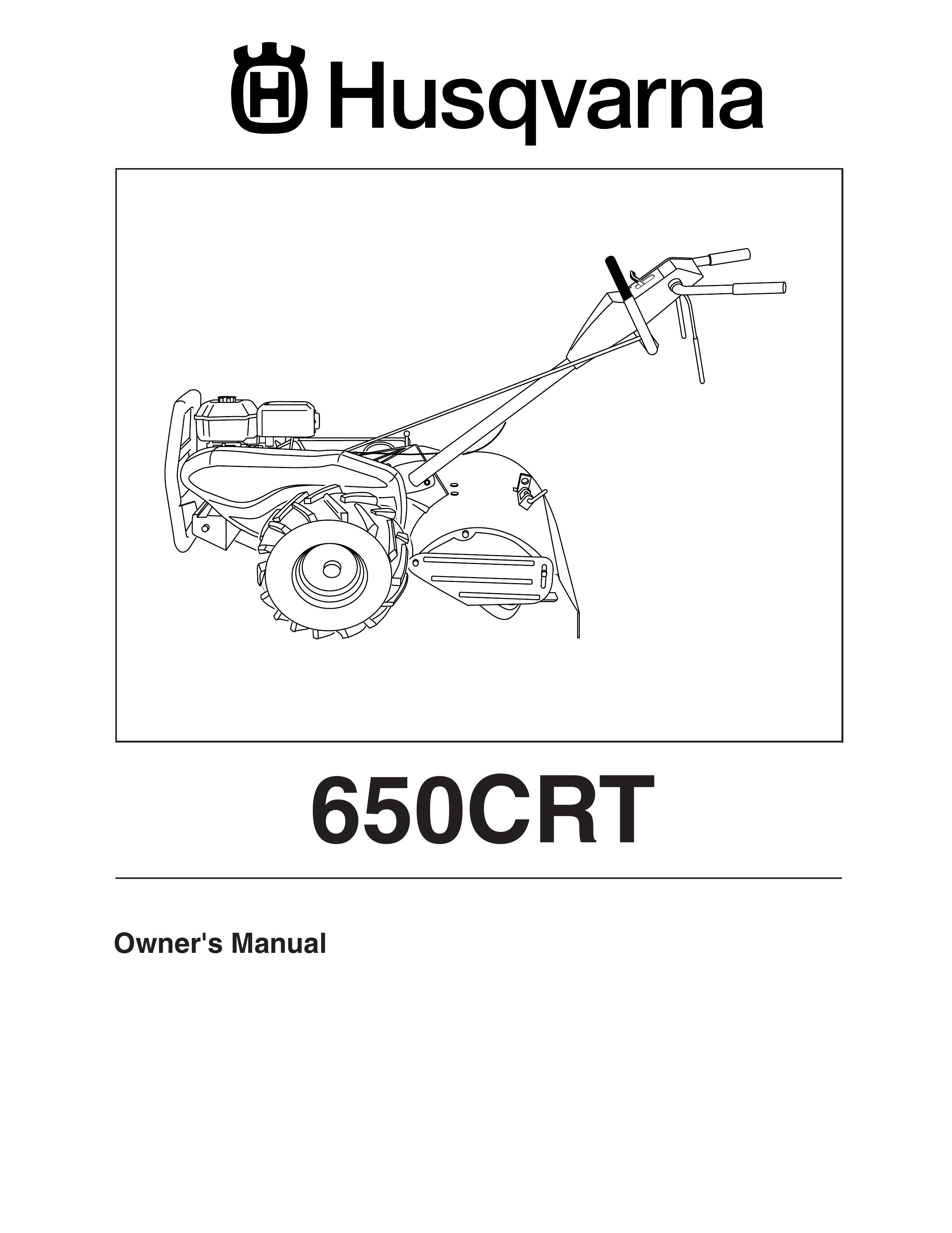 Husqvarna 650CRT Tiller User Manual