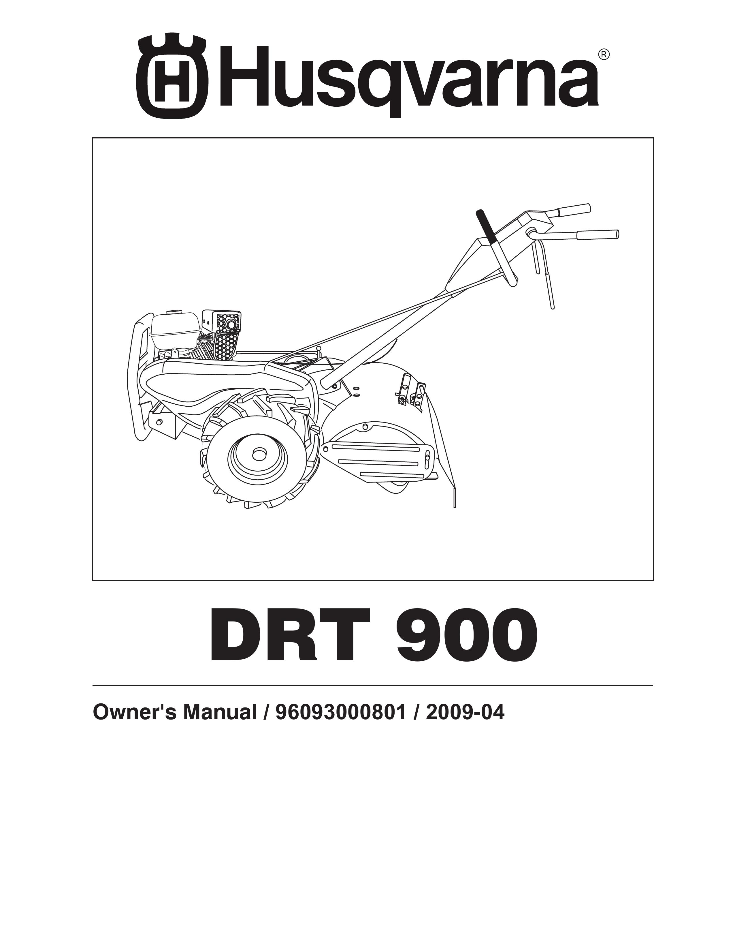 Husqvarna DRT 900 Tiller User Manual