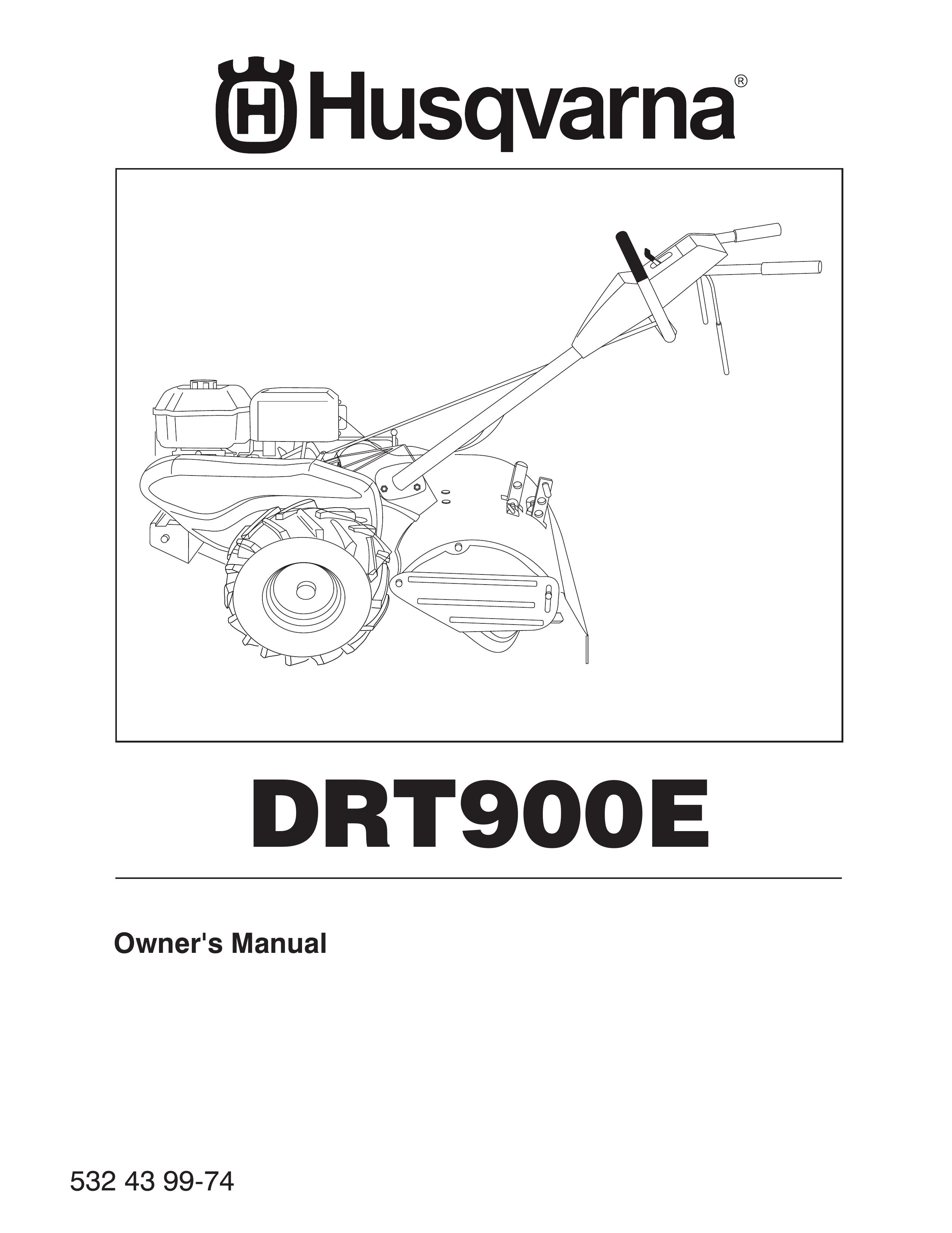 Husqvarna DRT900E Tiller User Manual