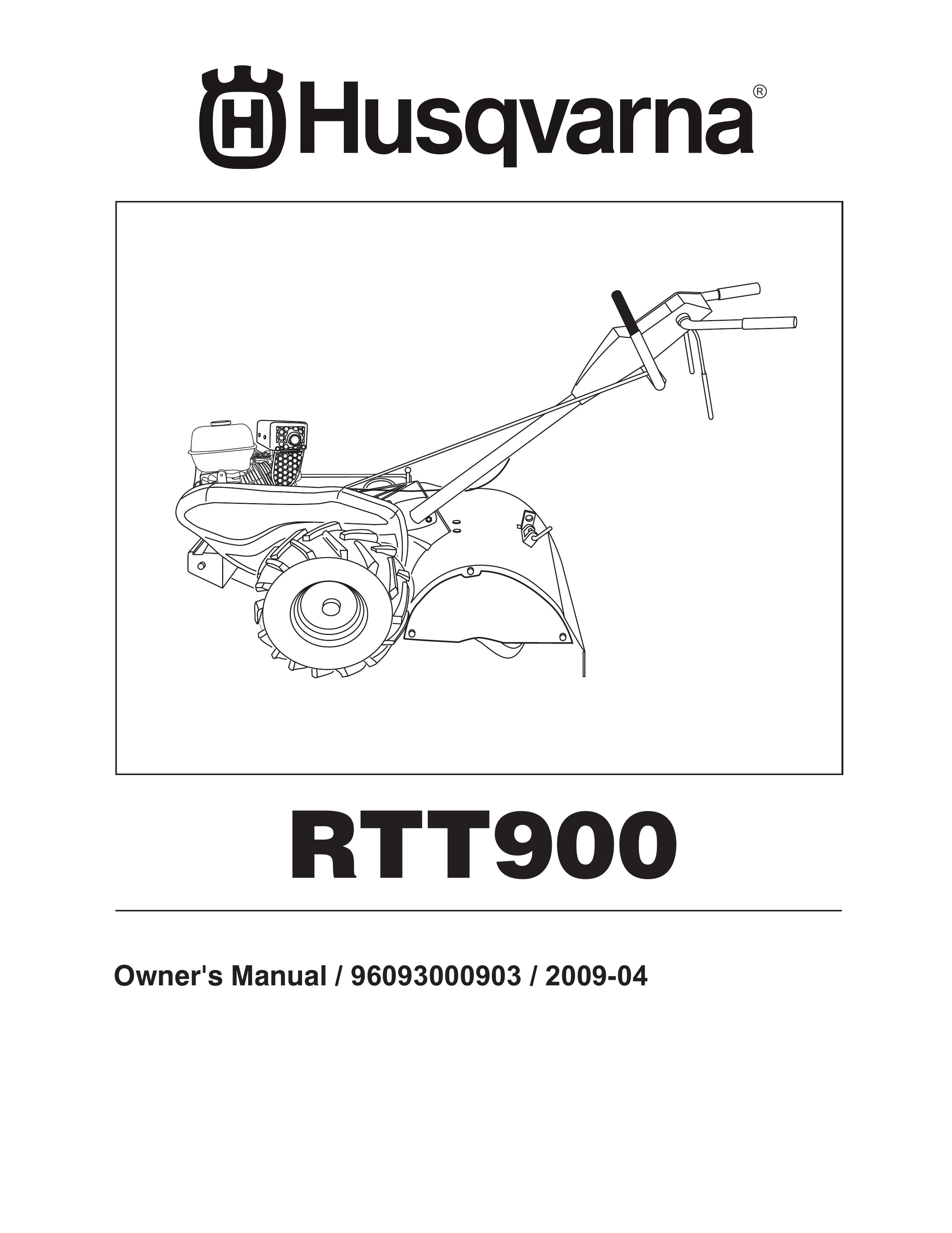 Husqvarna RTT900 Tiller User Manual