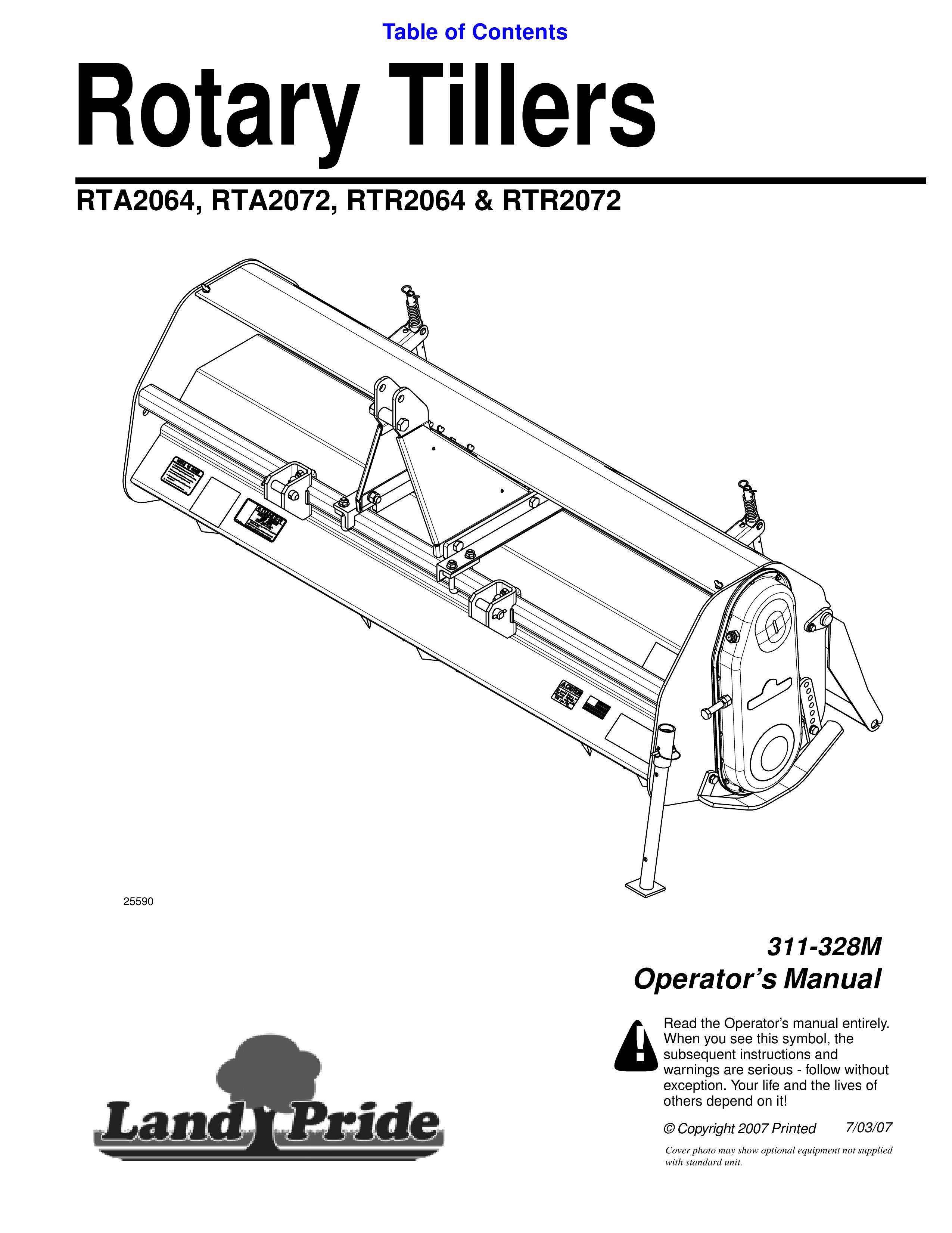 Lowepro RTA2064, RTA2072, RTR2064, RTR2072 Tiller User Manual