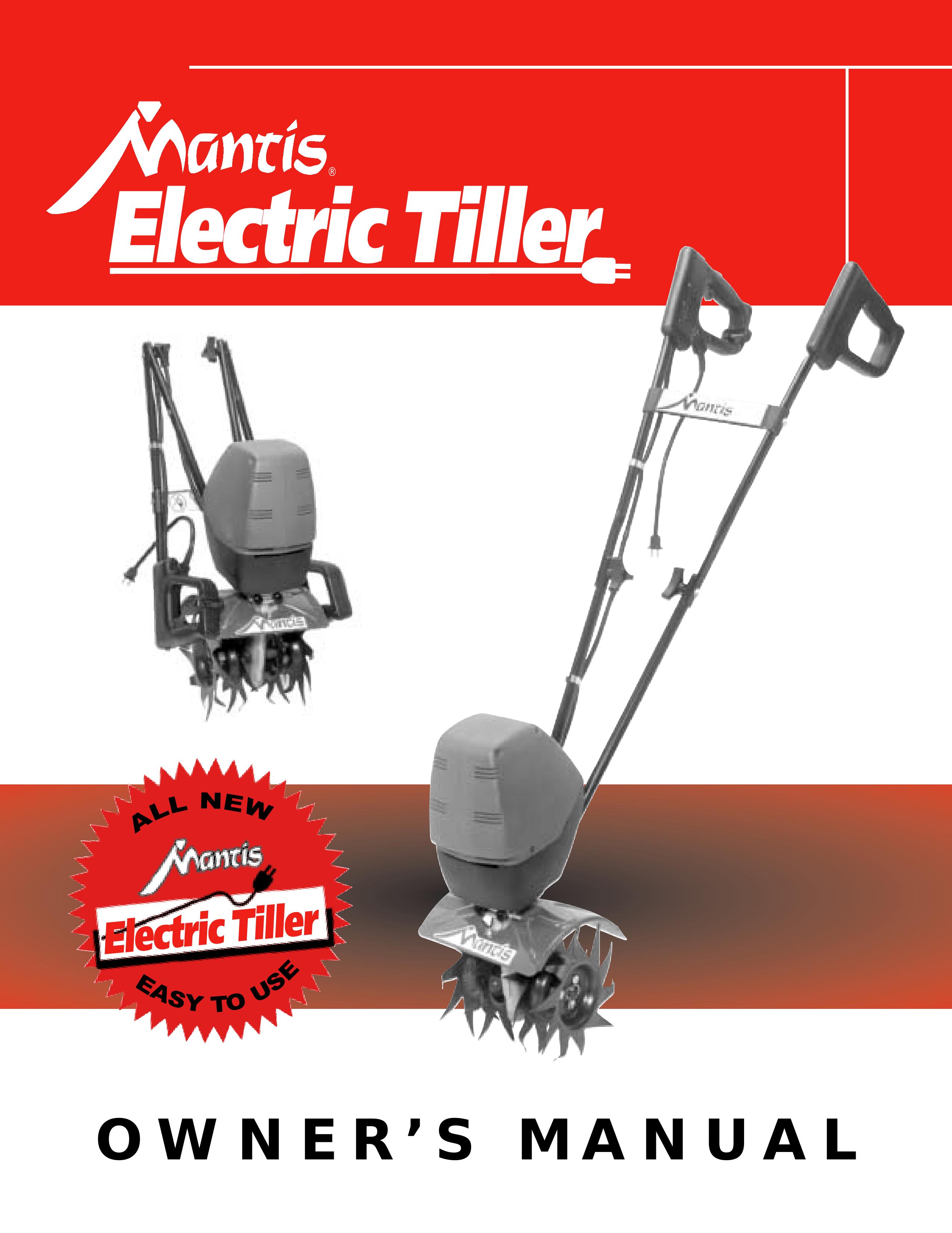 Mantis ElectricTiller Tiller User Manual