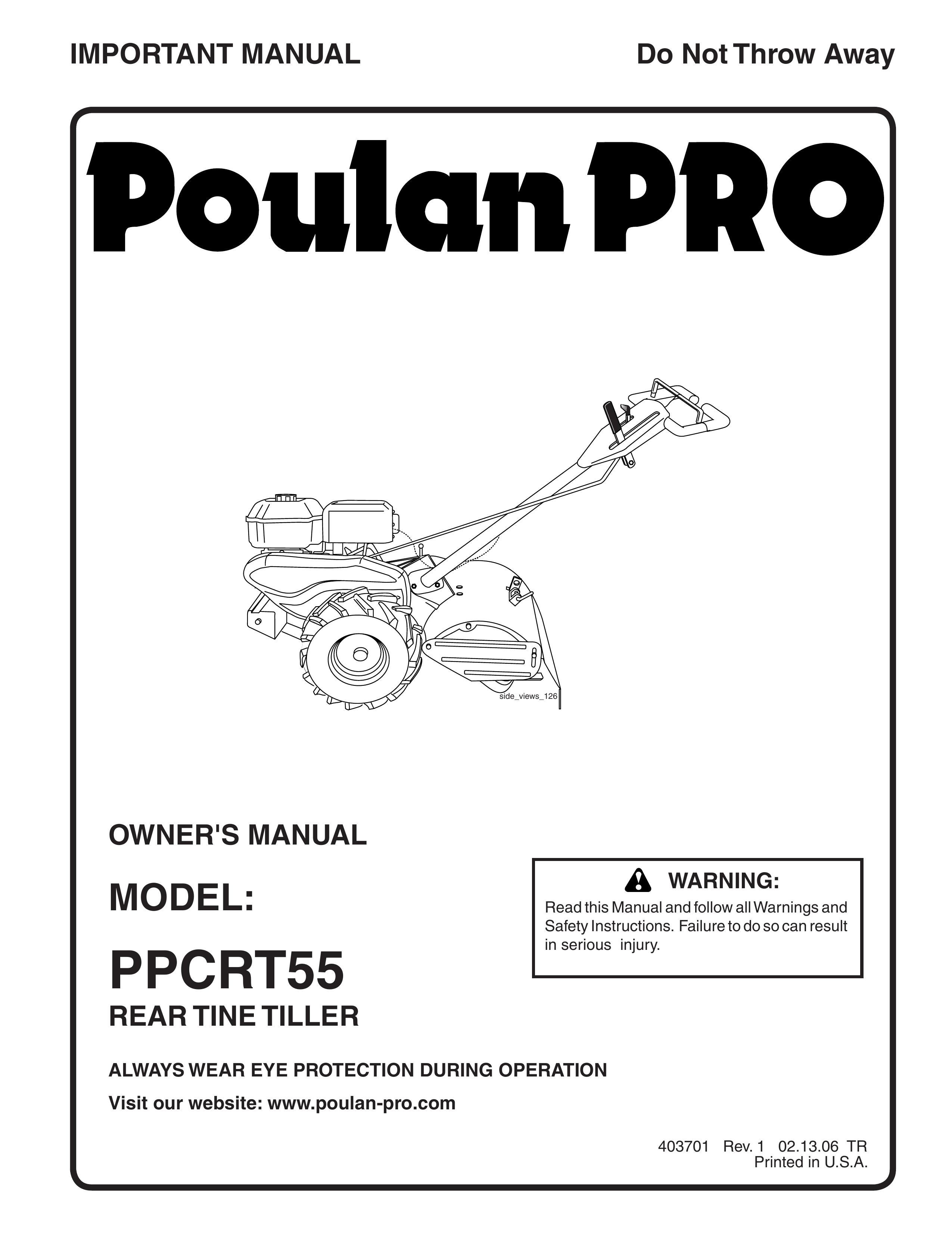 Poulan 403701 Tiller User Manual