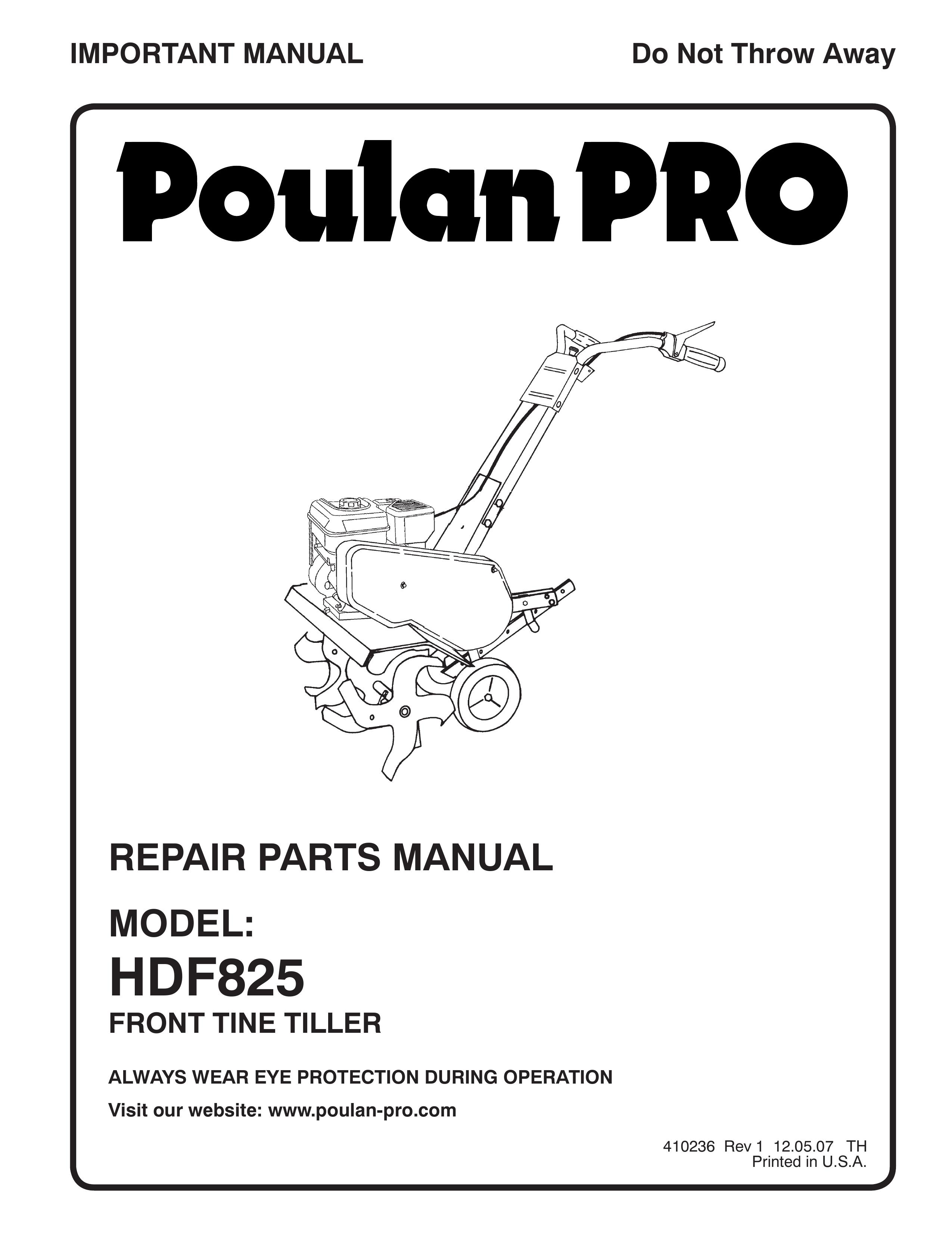 Poulan 410236 Tiller User Manual