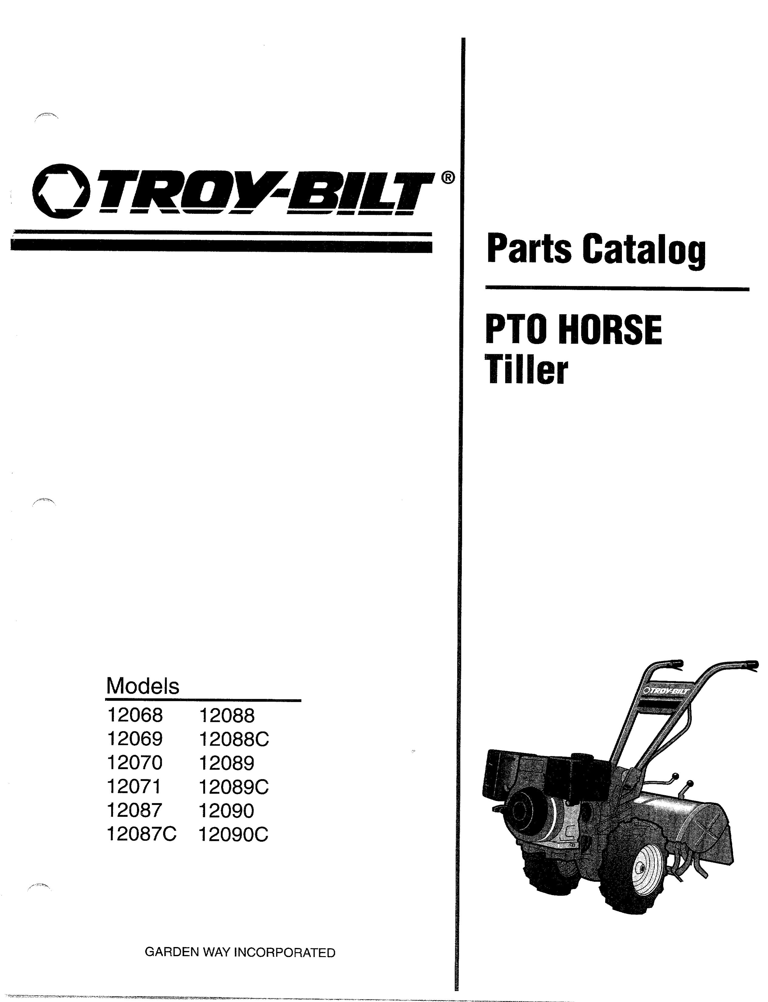 Troy-Bilt 12068-7HP Tiller User Manual