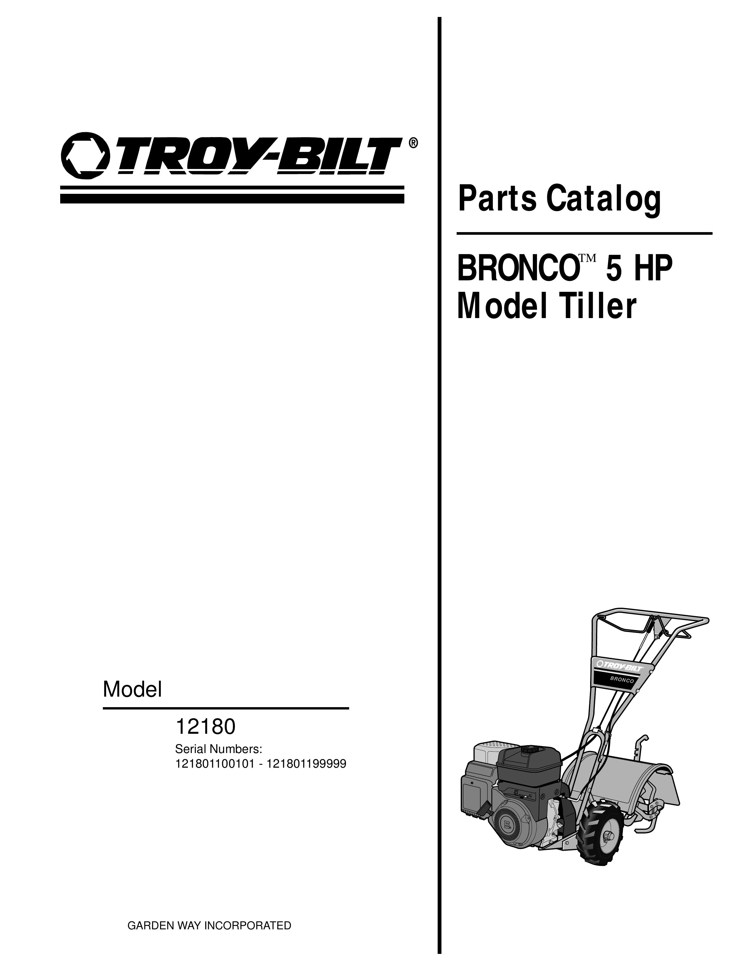 Troy-Bilt 12180 Tiller User Manual
