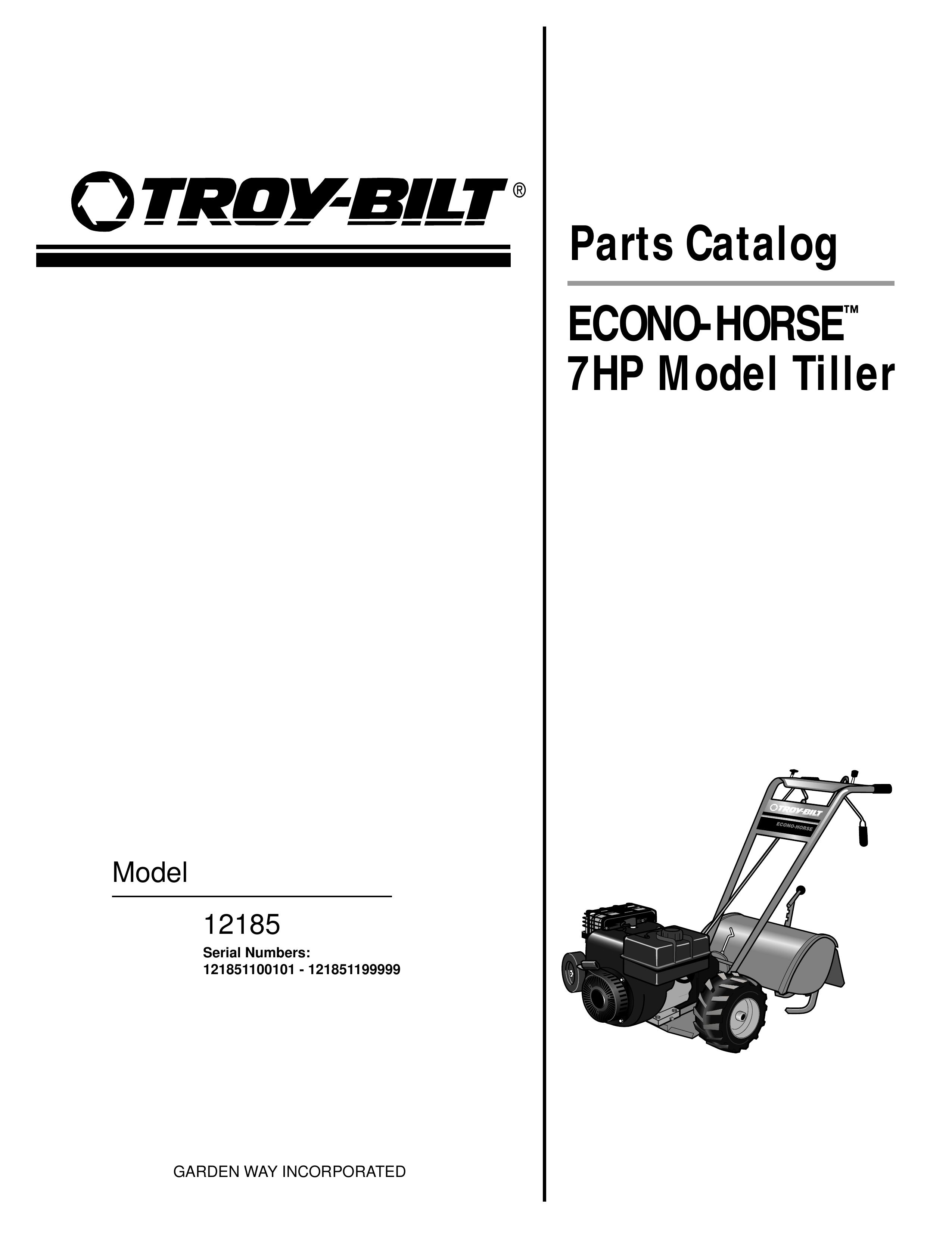 Troy-Bilt 12185 Tiller User Manual