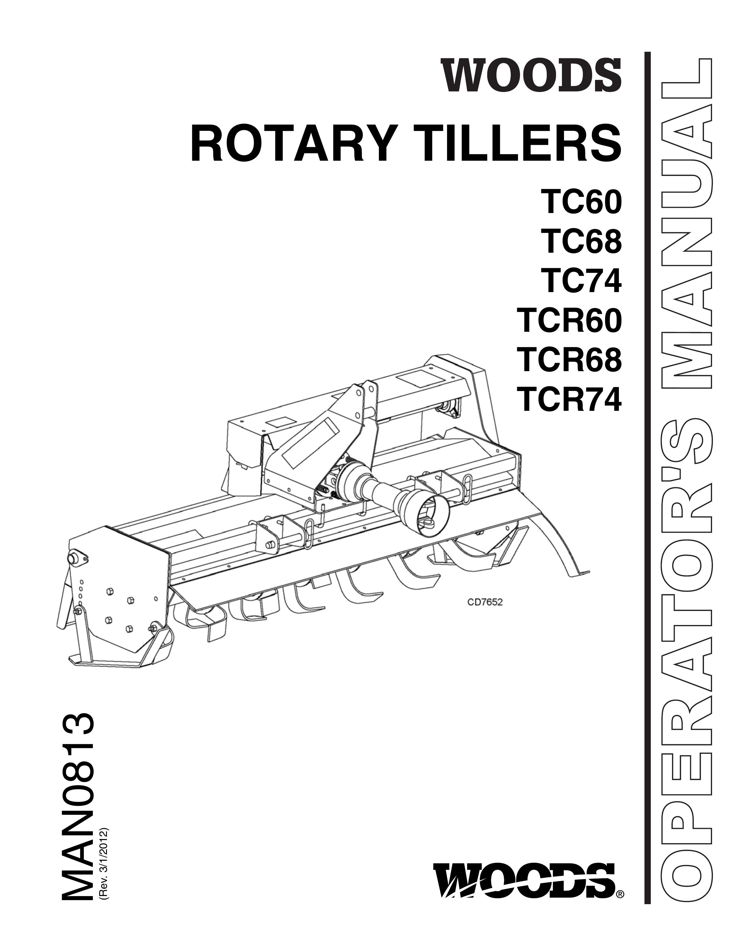 Woods Equipment TCR74 Tiller User Manual