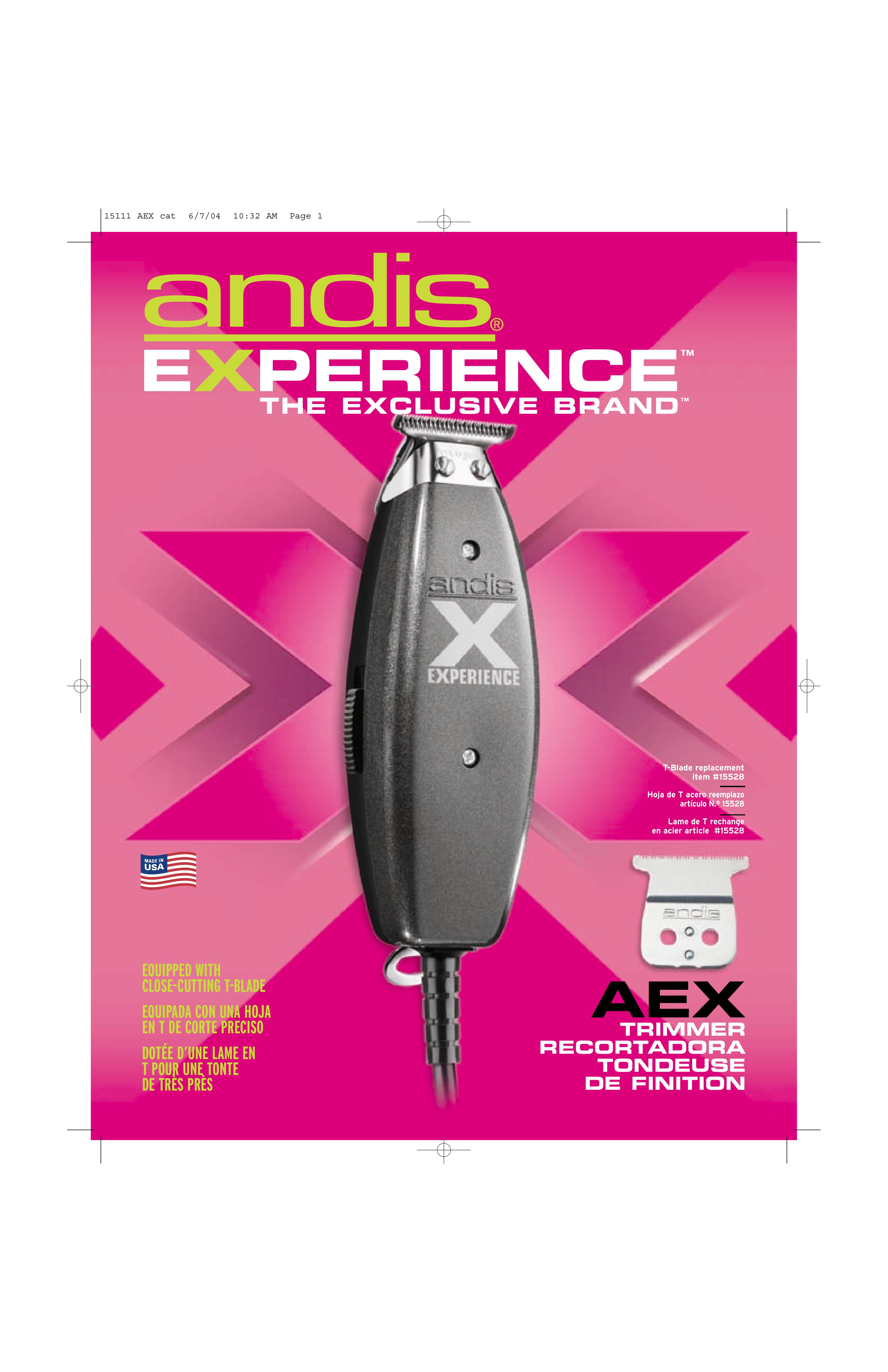 Andis Company AEE 120V Trimmer User Manual