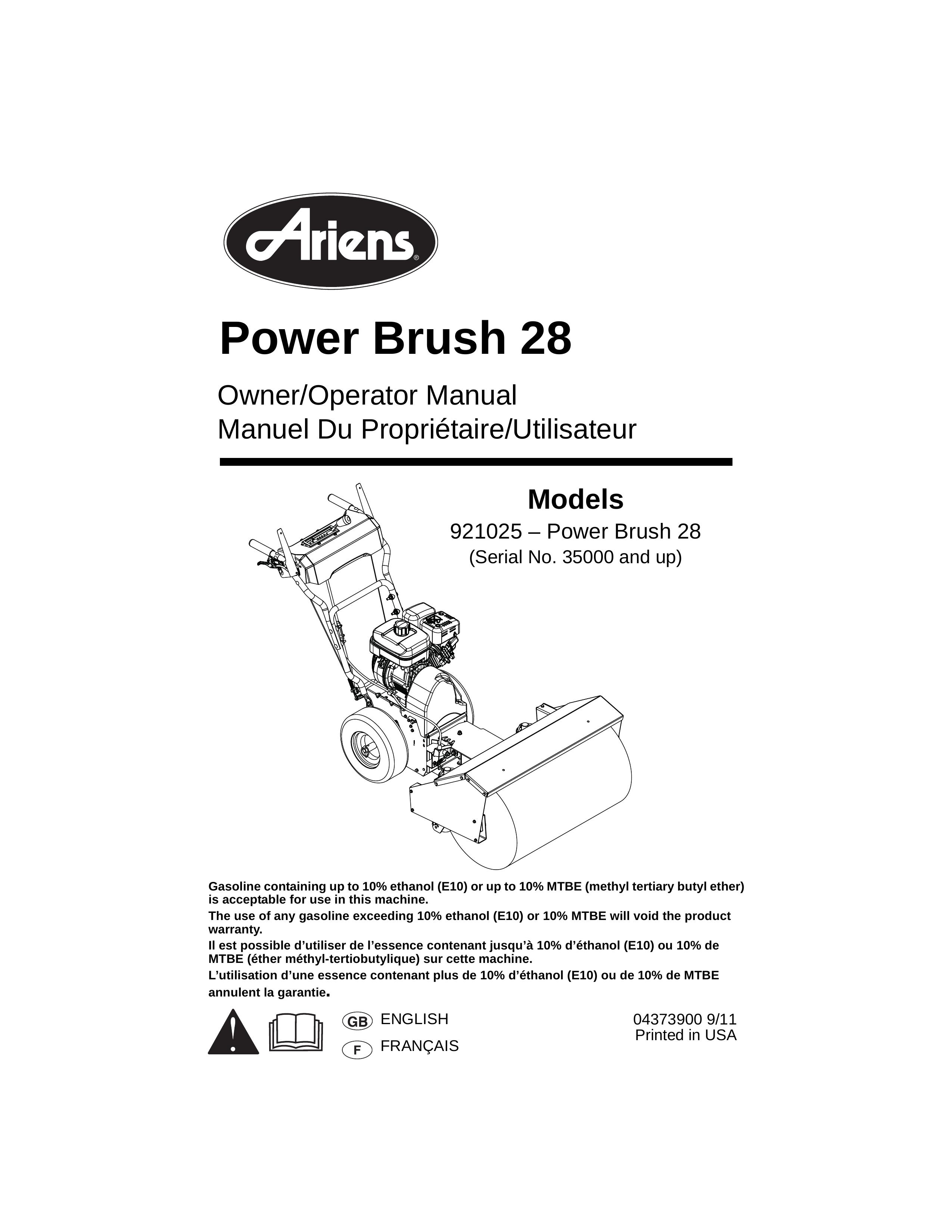 Ariens 921025 Trimmer User Manual