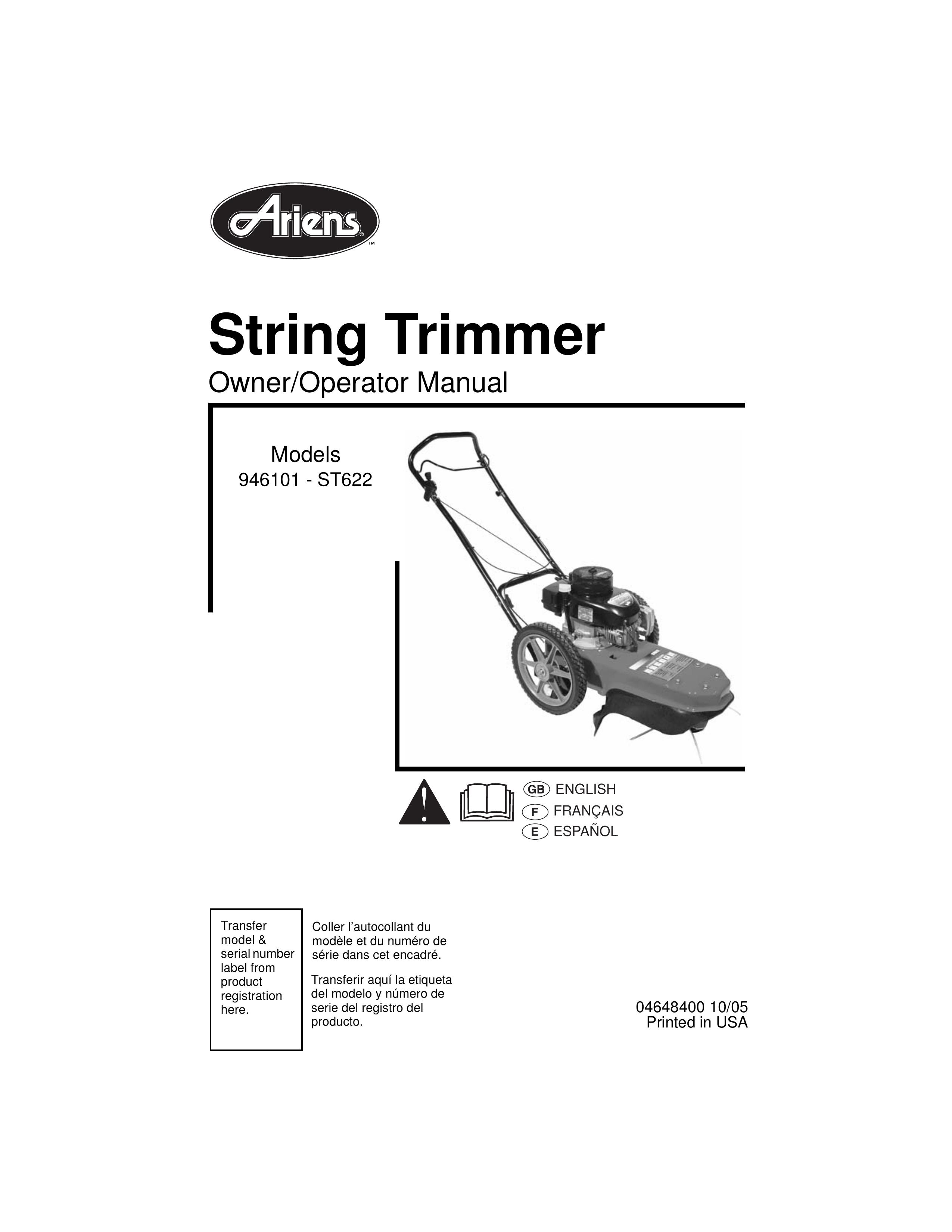 Ariens 946101-ST622 Trimmer User Manual